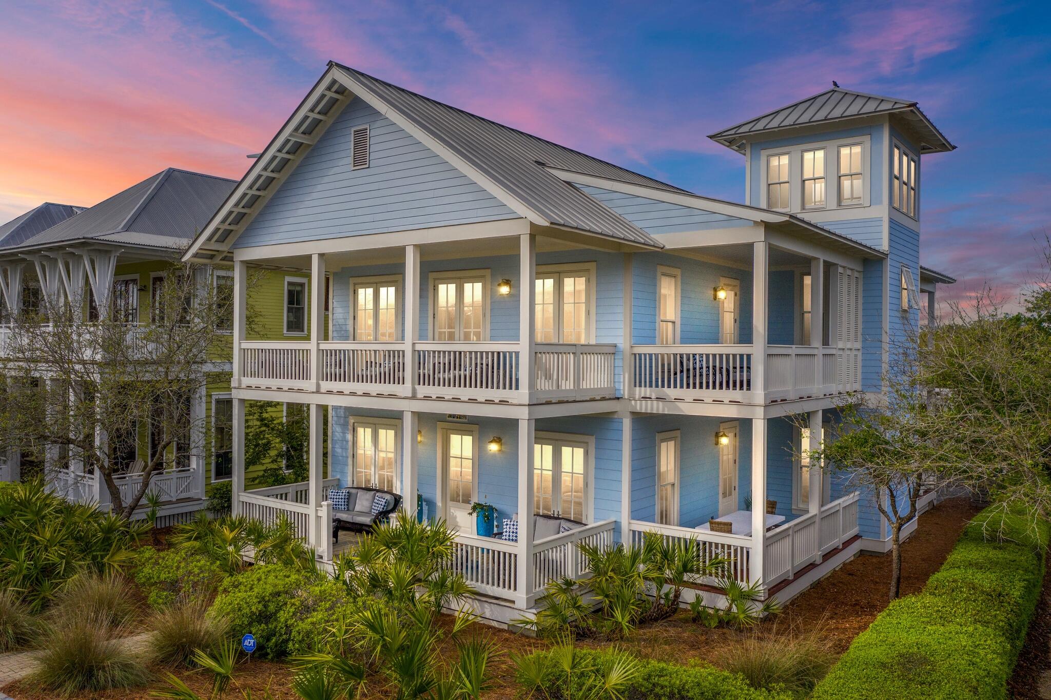 Stunning 3rd tier GULF FRONT Watercolor home with projected rental income exceeding 357k.  When location and private amenities are of the highest value you will find no finer selection. Fronting Scenic 30A in Watercolor this exquisitely renovated home affords toes in the sand within 100 steps and the fabulous private Watercolor Beach Club right around the corner. This 5 bedroom home considers a 4 BD/4.5 BA main home, 1 BD/1 BA carriage house over a 2 car garage and a rare pool side cabana half bath. Projected rental income exceeds $357K, thanks in part to expansive outdoor living consisting of a large private pool, gathering area and a fully equipped summer kitchen. Interiors are as expected with open concept living, gourmet kitchen, and fine finishes throughout. Rarely do one of the few Town Center homes come to market. Capture this rare opportunity today before it is gone