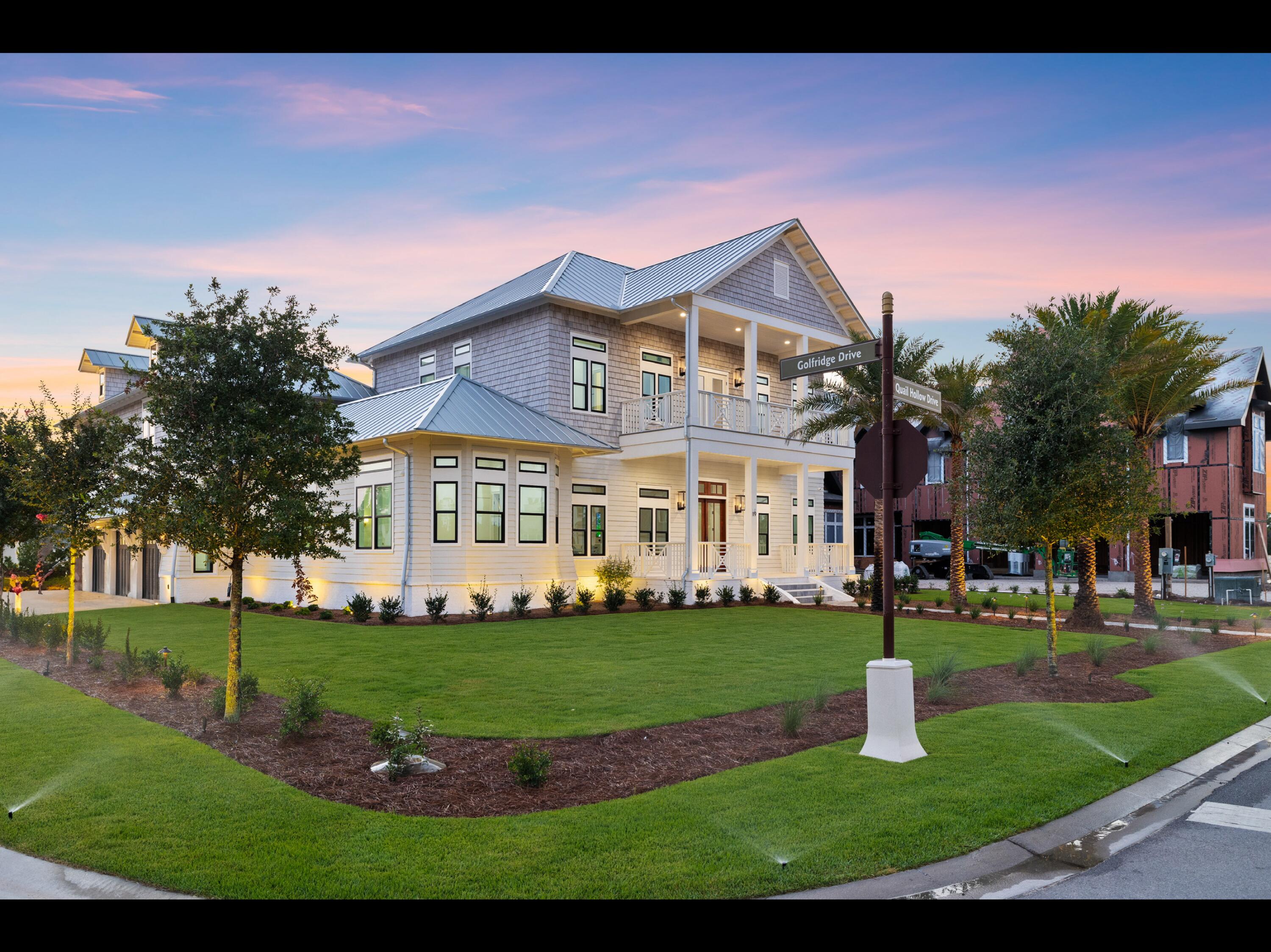 This exquisite 6 bedroom, 10 bath, fully custom home offers the rare opportunity to live in 30A's hottest and most desirable neighborhood.  Start with curb appeal and then enter through the gorgeous mahogany front doors into an open floor plan with pecky cyprus ceilings and quartz countertops in the kitchen.  Entertain at ease with a massive waterfall island in the kitchen and two built-in outdoor kitchens-one for the main house and another for the pool house, both equipped with Wolf outdoor grills, an Italian pizza oven, and a versa burner for boils.

Indulge in the opulence of custom tile bathrooms and showers, complemented by European white oak flooring that aids an air of sophistication.  The entire home features custom mold-resistant sheetrock, ensuring durability. Enjoy movie nights in your private movie theater complete with stadium seating for an immersive cinematic experience.  Stay fit in style with a personalized home gym tailored to your fitness needs.  This residence is more than a home, its a statement of luxury living, blending elegance and functionality seamlessly.  Welcome to your dream home!

This home comes with a membership to Camp Creek Club offering the ability to walk to Camp Creek Club for golf, pickleball, tennis, pools, a lay river, hot tubs, restaraunts and more.  Easy access to the Shops at 30 Avenue as well as Alys Beach, Rosemary Beachand the private Watersound Beach Club, this location is amazing.  

This is a very rare lot, no wetlands on the rear of the lot.

ALL information and dimensions to be verified by buyer.