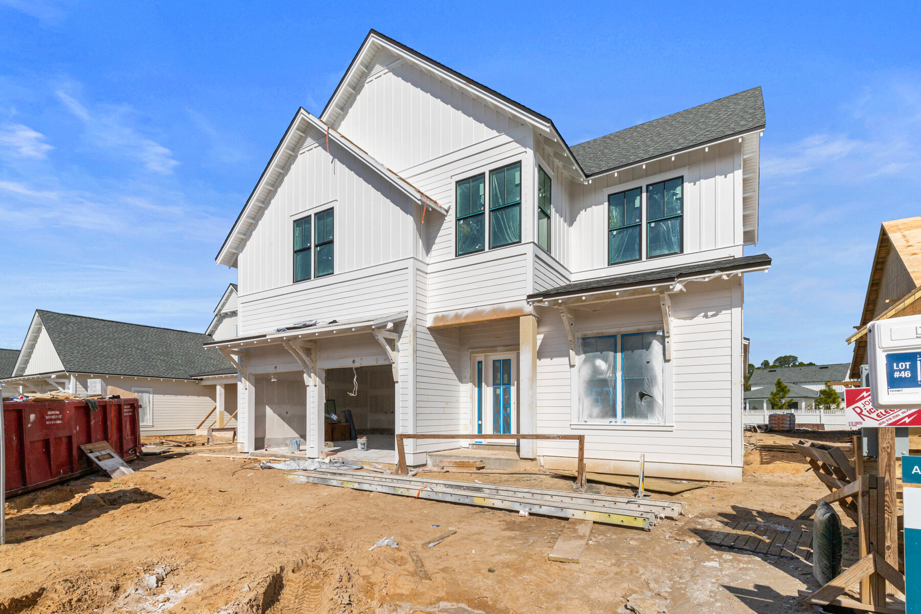 Discover the Dorado, an exceptional new construction home in The Pines at Watersound Origins, built by Huff Homes and estimated for completion at the end of March 2026. Offering 3,315 square feet across two levels, this 5-bedroom, 4.5-bathroom residence with a 3-car garage and private pool/spa combines timeless craftsmanship with elevated finishes and a well-designed layout that complements the relaxed, year-round lifestyle of Watersound Origins.

Wide-plank Medallion engineered wood flooring runs throughout, complemented by 11' ceilings on the first floor and 10' ceilings upstairs, creating a bright, spacious feel. The gourmet kitchen is truly a chef's dream, showcasing an upgraded Wolf & Sub-Zero appliance package, a Scotsman nugget ice maker, quartz countertops and backsplash, and a spacious Butler's pantry with additional stacked cabinetry for exceptional storage.

The main living area centers around a striking 60" linear electric fireplace with Venetian plaster finish and shiplap accents, while crown molding adds refined architectural detail. The primary suite, located on the first floor, features a spa-inspired bath and a generous custom walk-in closet. Upstairs, additional bedrooms provide ample space for family and guests.

The home is pre-plumbed for a future water filtration system and includes a gas stub and generator pre-wire, adding convenience and long-term flexibility.

Outdoor living is equally impressive with an expanded screened porch (prewired for future roll-down screens), highlighted by a brick-finished fireplace and a fully equipped outdoor kitchen with Alfresco grill, hood, and cabinetry. The private backyard retreat continues with a 10x30 saltwater pool and raised spa finished with mosaic tile, surrounded by pavers and privacy fencing. A bronze window package, epoxy-coated garage floor, and premium exterior detailing complete the home's striking curb appeal.

Watersound Origins offers a distinctive South Walton lifestyle with exceptional amenities, a welcoming atmosphere, and no short-term rentals. Residents enjoy the Village Commons zero-entry pool, playground, sports court including tennis and pickleball courts, fitness center, and miles of scenic walking and biking trails. The Origins Golf Course is located within the community, and the Watersound Town Center at the entrance provides convenient dining, shopping, and everyday essentials just a short golf cart ride away, with the beaches of 30A and Inlet Beach easily accessible nearby.