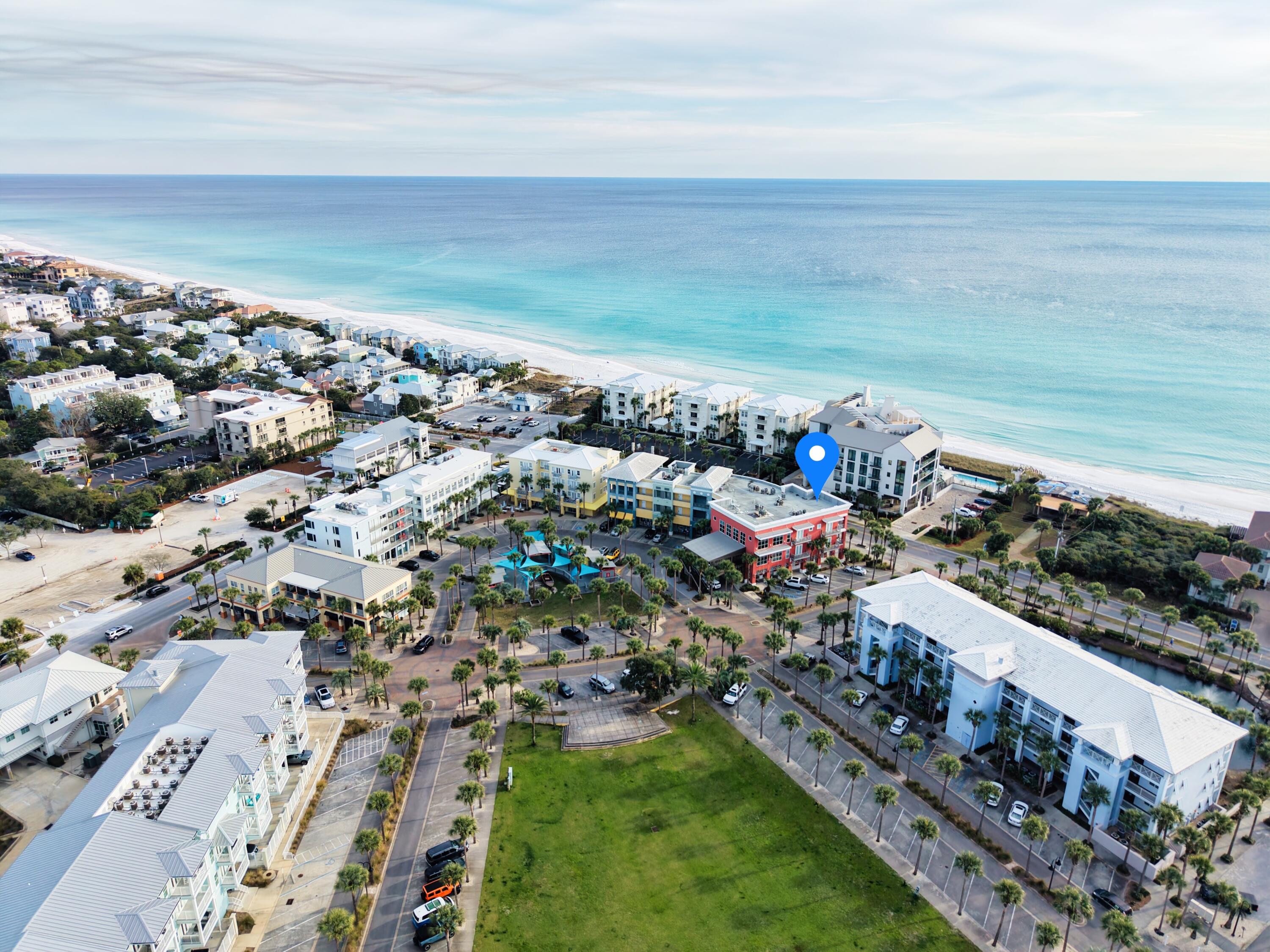 Do you have a few minutes? That is how long it takes for you to walk from this 30A condo to the non-public, designated, Gulf Place beach! The private walkway leads you to the white sand and aqua water that others only dream about. This condo features a thoughtfully designed 750 square feet space, including a defined kitchen area, comfortable living space, a dedicated sleeping area, spacious bathroom with double sinks, and separate shower and tub, making it ideal for both personal use and guest stays. Recent updates include new kitchen countertops, flooring and furniture, stainless steel appliances, and custom blackout drapes for late morning sleep-ins. Natural light fills the unit, and the private balcony provides a relaxing setting to enjoy Gulf views, memorable sunsets, and coastal breezes. Owners and guests at Gulf Place enjoy access to free parking, three community pools, hot tubs, tennis and pickle ball courts, and restricted beach access. Short-term rentals are allowed per HOA, making this property an excellent investment opportunity, second home, or low-maintenance full-time residence. Rarely does a studio combine location, views, amenities, and rental flexibility so seamlessly in one of South Walton's most desirable beach communities.