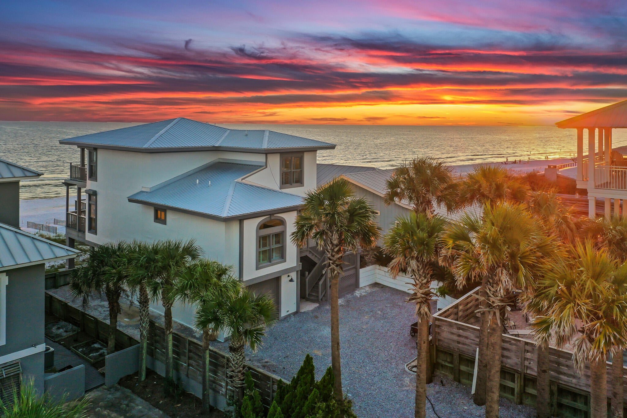 Welcome to 5583 W County Highway 30a; this gorgeous Gulf-front beach home is located in Dune Allen Beach and features stunning, panoramic views of the Gulf of Mexico. Take in the stunning Gulf views from multiple rooms with a morning cup of coffee, or a late-night cocktail. This gorgeous beach home features 4 bedrooms, 4 bathrooms, 2,800 SF, as well as a unique beach walkover with an additional sun deck, positioned directly to take advantage of the magnificent stretch of white beach sand. This home also features an open living and dining floorplan, 10' ceilings through the first floor, and a large master suite. 

Last but not least; spend all day enjoying the gorgeous Gulf and beach with 51' of deeded beach that is included with the home.