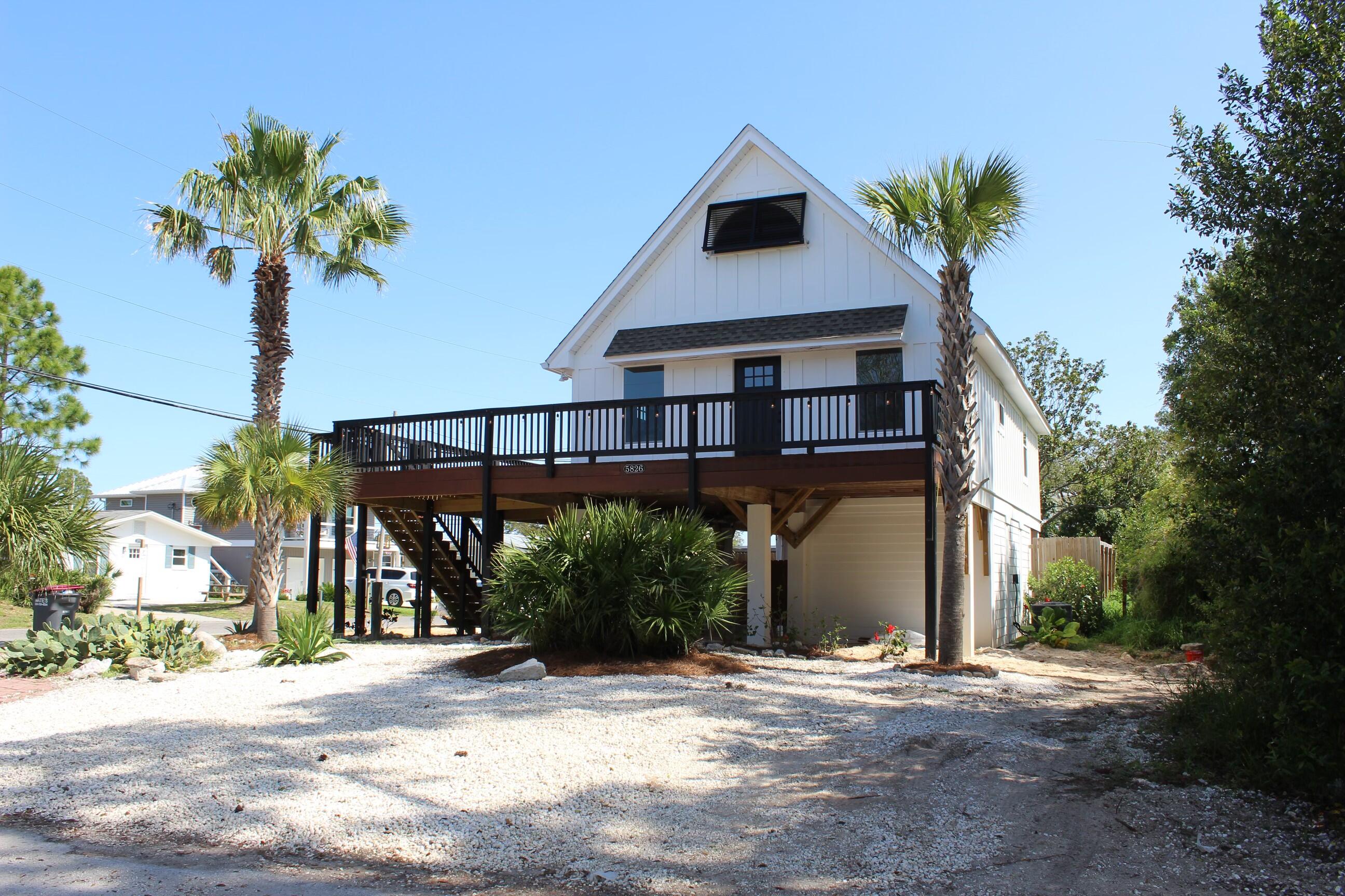 Charming beach house with stunning deck views of the Bay. This 3bed/3bath home is 226 feet to the Dolphin boat ramp and 4 blocks away from the Gulf of Mexico. A fully-fenced in backyard allows enough room to add a pool or park your boat. There are two storage units below the house. Hilltop has 200-amp service, more than adequate to service lower level storage units, already wired, stubbed for bathroom and ready to finish for extra income. Zoned for short-term/long-term rentals.

 This house boasts upgrades within the past year. A new roof, new cement pylons, new batten board siding, new hurricane shutter and impact windows, new HVAC, new water heater & crown molding in the kitchen!


Buyer to verify all information regarding property**