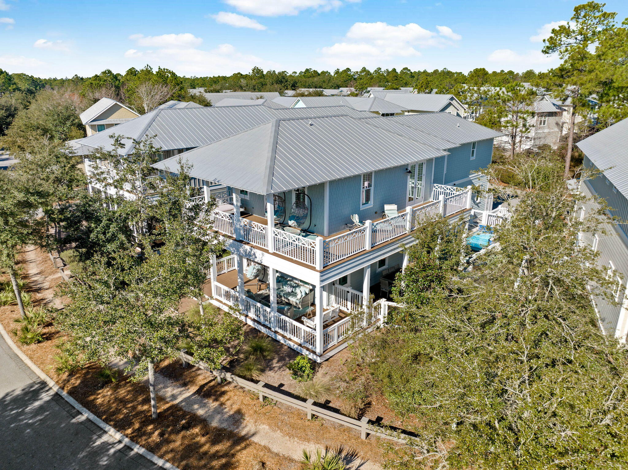 Discover the rare blend of charm, space, and value at 201 E Royal Fern Way—an updated 5-bedroom, 4.5-bath home with a private pool in WaterColor, one of 30A's most sought-after neighborhoods. At this price point, the private pool alone is a standout—but there's so much more to love. Wrap-around porches invite you to slow down and soak in the Florida sunshine, while inside, two separate living areas give everyone their own space to relax. The layout is ideal for hosting friends and family, with stylish updates and warm, welcoming finishes throughout. And yes—there are built-in bunk beds, because no WaterColor home is complete without them. They're a hit with kids, grandkids, and overnight guests alike. This home has been lovingly updated inside and out with all-new furnishings that feel fresh and inviting. The added bonus of a golf cart garage is a coveted item here at the beach and having a golf cart makes it easy to explore all the wonderful amenities WaterColor has to offer.

Homes like this with a private pool, gorgeous updates, and plenty of charm don't come around every day. Whether you're looking for a second home to use as a beach retreat or a vacation rental, this home is an excellent choice!