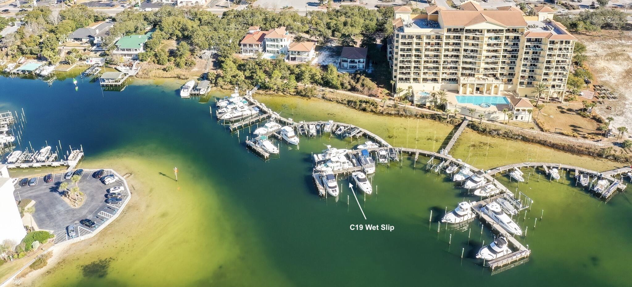 C-19 Boat Slip is a 55 x 19 ft wet slip for sale in Marbella Yacht Club.   Sales conveys  to Buyer via  ''Assignment of Use'' plus Buyer to pay  6% Florida Sales Tax.  Buyer to confirm all dimensions and Marbella Yacht Club Monthly Dues. Monthly Yacht Club Dues do not cover electricity usage from shore power. Marina Dues $357.50 per month.