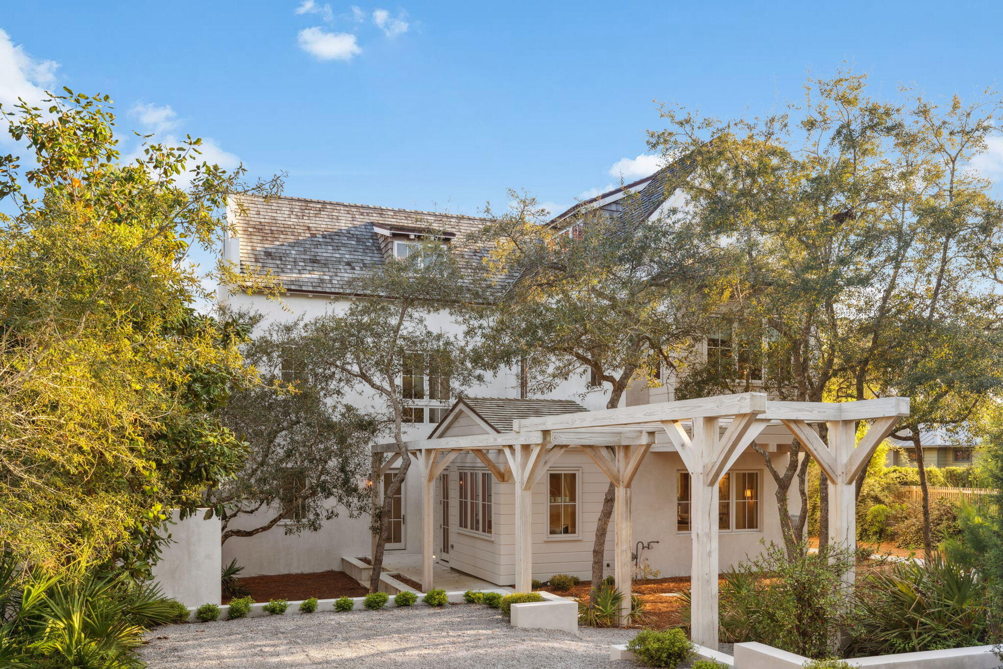 Along Scenic Highway 30A, this privately gated half-acre estate brings a distinctly forward-looking perspective to luxury coastal living, pairing sophisticated design with wellness-conscious construction, privacy, and enduring quality. Encompassing 4,283 square feet, the residence was conceived not simply around how a home looks, but around how it lives, performs, and supports everyday well-being.

Thoughtful construction is foundational to the experience. Solid 8-inch concrete block walls, Icynene insulation, and a deep 30-foot foundation incorporating rebar and vapor barriers reflect an emphasis on strength, efficiency, and longevity. These behind-the-walls details are part of a broader approach to residential design in which comfort, durability, and environmental performance carry the same importance as architecture and finish.
 Set behind private gates on approximately half an acre, the property offers a sense of separation that is increasingly meaningful along 30A. The generous homesite creates breathing room around the residence, allowing architecture, landscape, and outdoor living to coexist with a level of privacy uncommon in more densely developed coastal communities.

Throughout the home, design decisions have been approached intentionally, creating spaces meant to support both restoration and connection. Rather than treating wellness as an amenity, the residence incorporates it into the larger philosophy of the home, from its building envelope and insulation to the way the property is positioned for long-term livability.

For buyers exploring luxury homes along 30A who value privacy, substantial construction, wellness-focused design, and a larger homesite, this estate offers a compelling alternative to conventional coastal development. It is a residence shaped around a more considered idea of luxury: one defined not only by what is visible, but by the quality, performance, and intention built into the home itself.