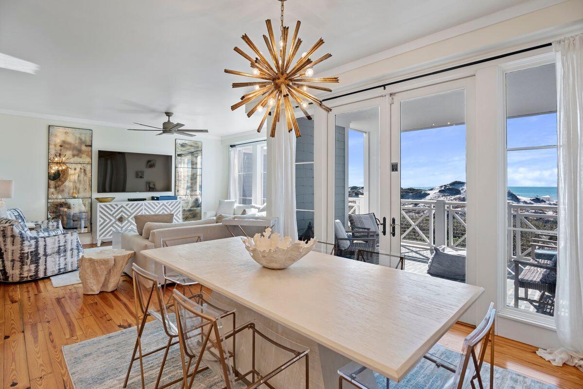 This enchanting condo presents a whole new concept
in low maintenance, high quality gulf-front living at it's best. Low sand dunes and sparkling gulf water water views are spectacular. Superior craftsmanship abounds within this condo offering Restoration Hardware furnishings.
