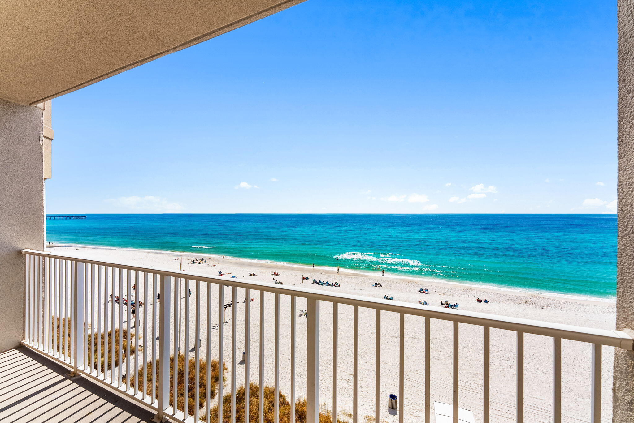 Welcome to Tidewater Beach Resort Unit 405 — a rare opportunity to own the largest 2-bedroom floor plan offered in one of Panama City Beach's most sought-after Gulf-front communities. This spacious layout provides the perfect blend of comfort and functionality, featuring expansive living areas, generous bedroom sizes, and a private balcony ideal for enjoying coastal breezes and breathtaking sunsets. Designed for both relaxation and entertaining, the open-concept kitchen flows seamlessly into the dining and living space, while the oversized primary suite offers a true retreat with ample room and privacy. The larger floor plan sets this unit apart, giving you the extra space that makes all the difference for full-time living, vacationing, or rental investment. Tidewater Beach Resort is known for its exceptional amenities, including multiple outdoor Gulf-front pools, a heated indoor pool, hot tubs, a beachfront tiki bar and grill, a state-of-the-art fitness center, sauna and steam rooms, a private movie theater, owners' lounge, covered parking garage, and 24-hour security. With direct beach access and resort-style conveniences at your fingertips, every day feels like a vacation.
Whether you're searching for a primary residence, second home, or income-producing property, offers space, location, and amenities that are hard to match. This unit has never been used as a rental, making it in exceptional condition with added "in home" touches.