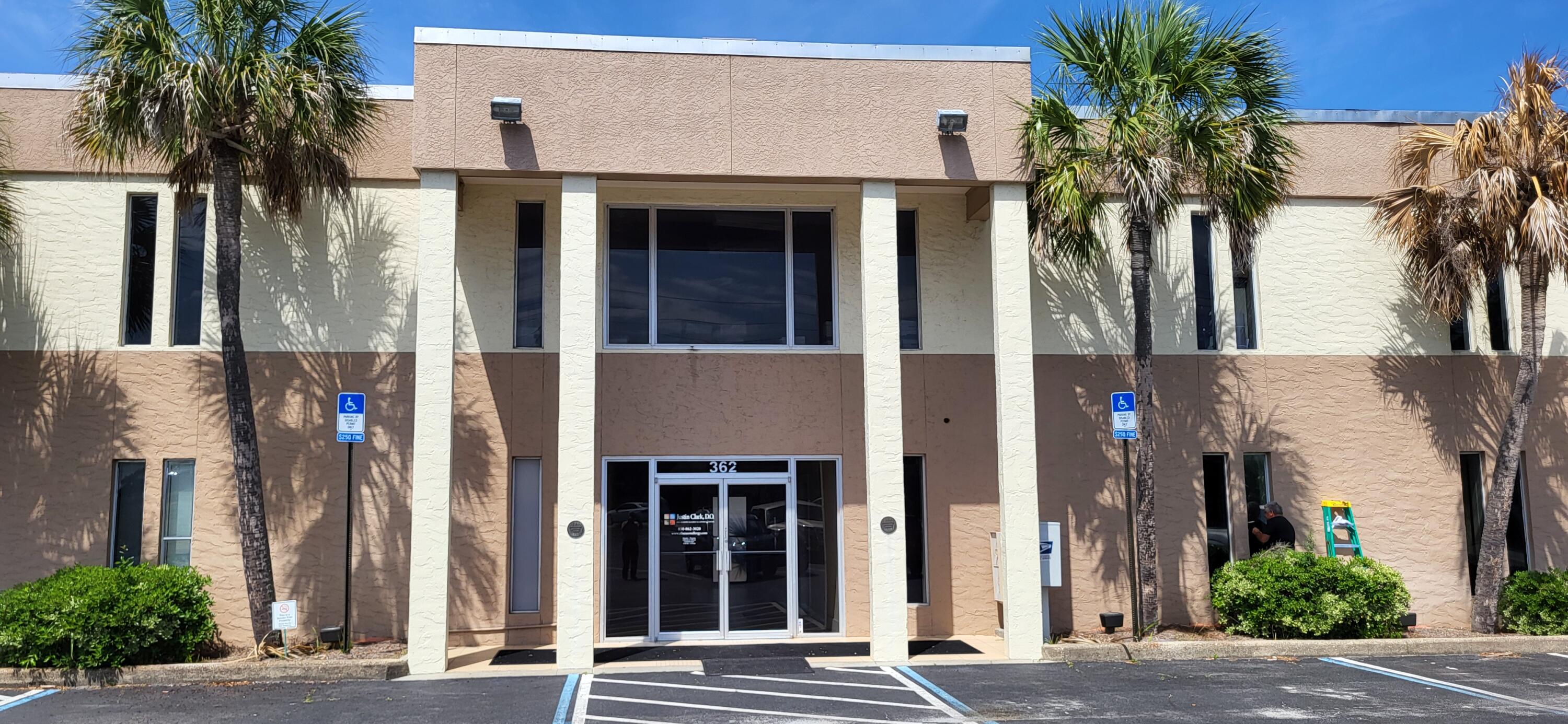 7 offices, administrative area with built in cabinets, counter, with pass thru window to reception area, large waiting area with restroom, employee restroom with shower, storage room, IT room, first floor unit with front and rear entrances. This is a net lease.