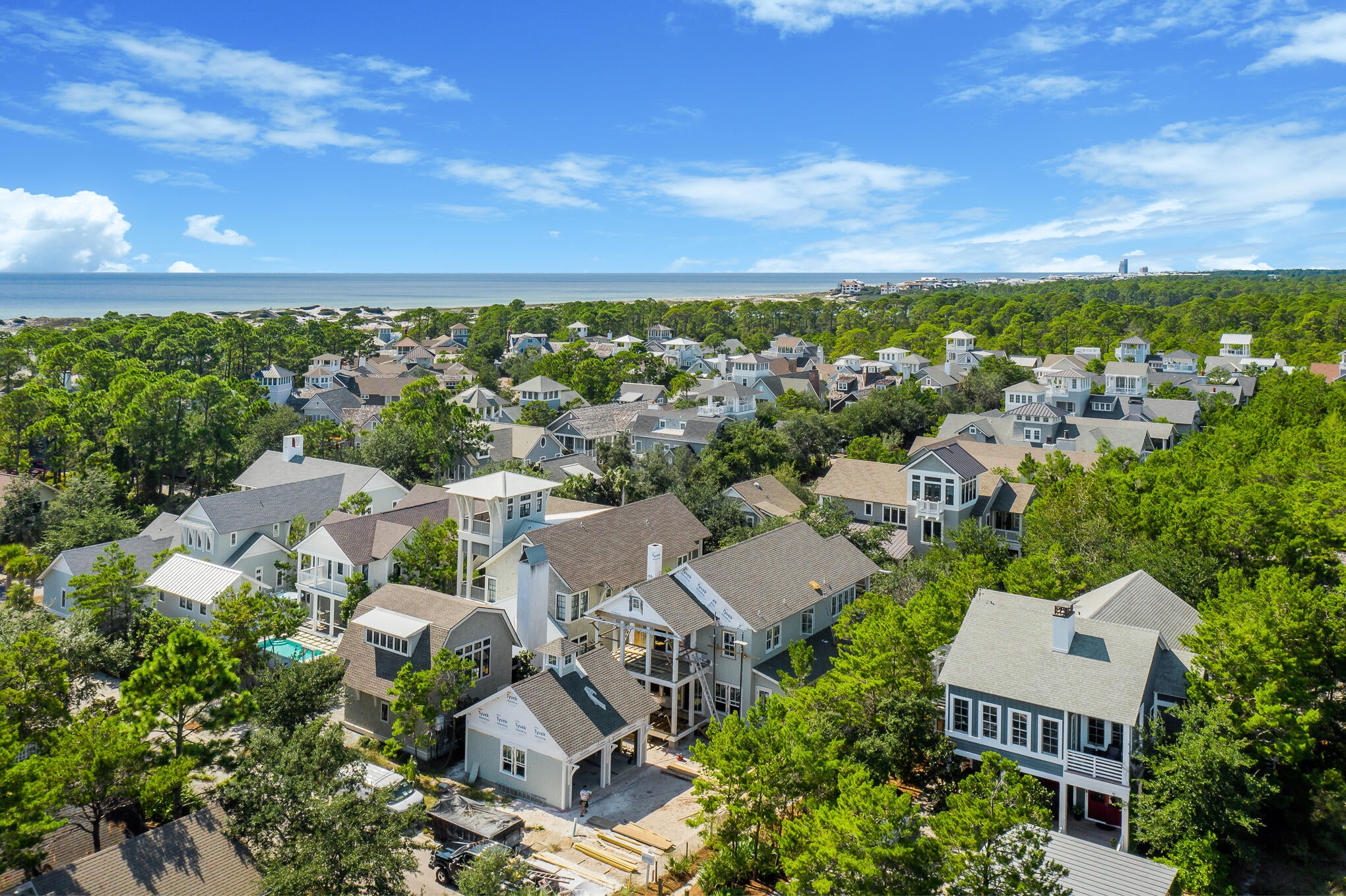 Nestled behind the private gates of WaterSound Beach in the Wind Rose district, this new construction opportunity encompasses over 3,000 square feet of meticulously planned living space designed by the acclaimed team at Allison Ramsey Architects. 

Upon initial approach, the welcoming front porch leads the way to the grand living area and Chef's kitchen configured with entertaining in mind. The ample outdoor porch space, totaling over 850 square feet, effectively blurs the lines between indoors and out. Synonymous with tranquility and relaxation, the backyard oasis boasts a private pool and outdoor kitchen. A bedroom with ensuite, laundry suite, powder room, and dedicated pool bathroom complete the first floor. The second level is home to the sumptuous main suite with private porch and dual closets. The main suite bathroom features double vanities, a custom tiled walk-in shower, soaking tub, and a separate water closet. Two additional bedrooms with ensuites, one of which is configured with two sets of handcrafted bunk beds, and a covered porch area are also found on the second level. 

Bordered by lush vegetation, the homesite is ideally positioned with frontage on both Boat Right Way and N Shingle Lane providing direct access to WaterSound's unique interconnected boardwalk system leading the way to the turquoise hued water in addition to an array of parks and green space. 

Watersound Beach resides on 1,400 acres and over a mile of private white sugar sand beaches. The culmination of amenities and exclusiveness affords residents with the epitome of private coastal living while remaining geographically poised near all of the world-class dining and entertainment venues 30A has to offer.