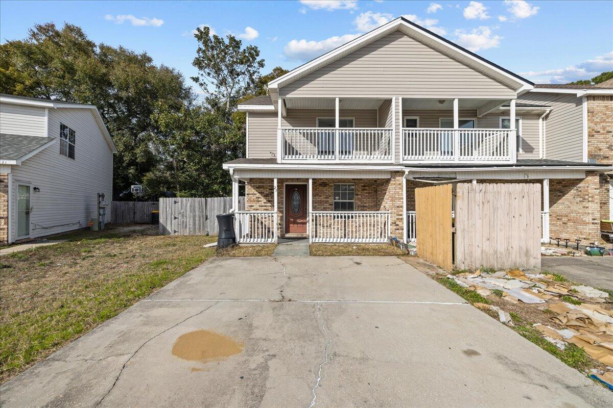 Welcome to this 2-bedroom, 1.5-bathroom townhouse. This end unit offers an abundance of privacy with a large, fenced side and backyard.

As you enter you are greeted by a spacious main floor complete with tile flooring. The kitchen is equipped with a breakfast bar great for entertaining. 

The carpeted upstairs hosts two comfortable bedrooms. The front bedroom features a balcony, offering a space where you can unwind and enjoy the view after a long day.

One of the best features of this townhome is its location. Not only are you close to shopping centers for all your needs, but also the proximity to Hurlburt Field and Eglin AFB. For relaxation and fun, pristine beaches are also within easy reach. 

Don't miss the opportunity. Schedule a showing today!