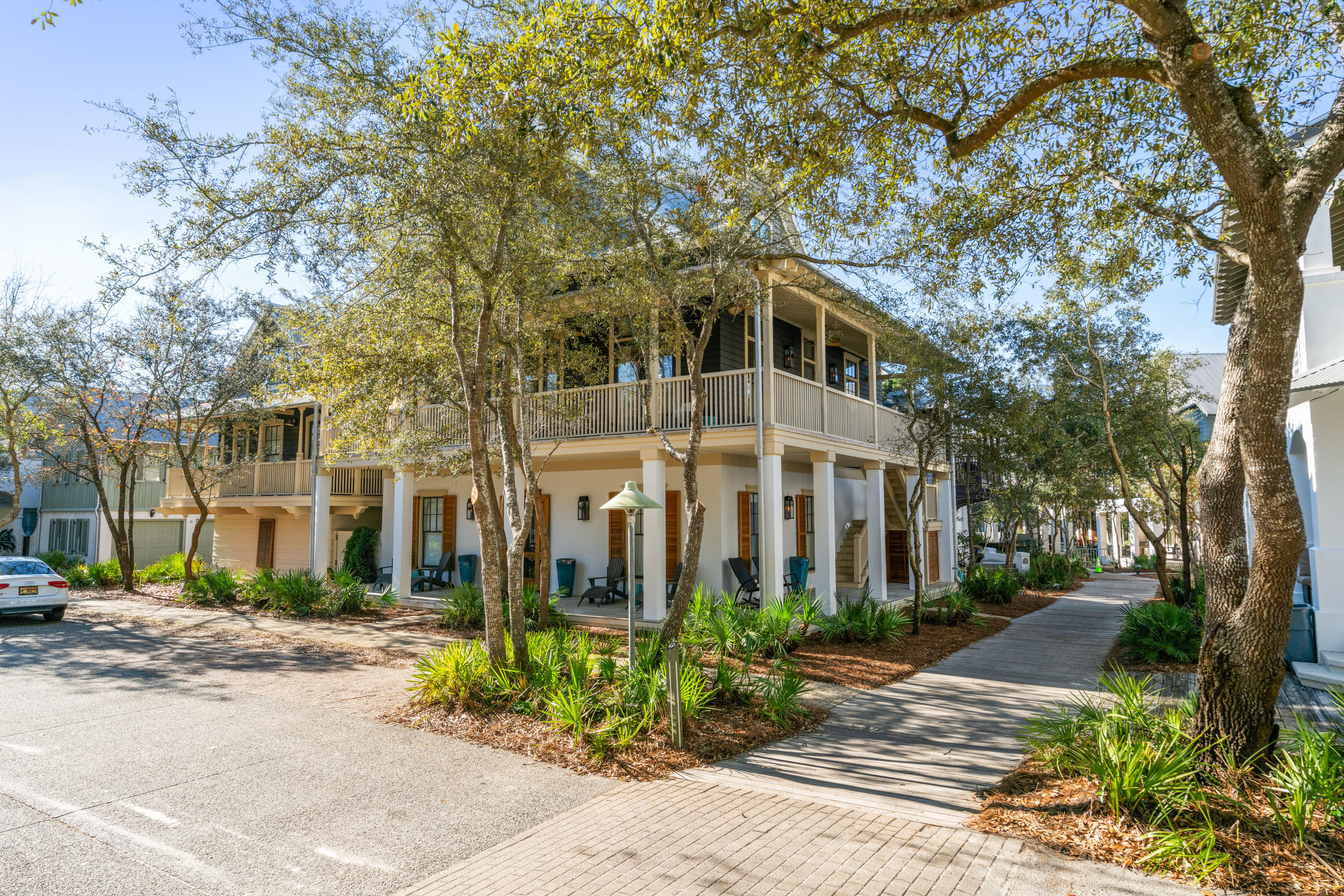 Exceptional opportunity to own this spectacular 6 bedroom, 5 bath beach home located on the south side of Rosemary Beach! Amazing location just 6 homes back from the nearby beach access & just one block away from the shops and restaurants at Rosemary Beach Town Center. This lovely home exudes Southern charm, has been recently updated and is offered fully furnished and turn key. Features include a spacious great room with 14' ceilings & a gas fireplace, a fully updated kitchen including a farmhouse sink and Wolf and Sub Zero appliances, new bathrooms throughout with quartz countertops and frameless glass doors, fresh exterior and interior paint, antique hardwood floors, wrap around porches, a private courtyard with a heated & jetted pool and gulf views from the 3rd floor observation deck! The home includes a detached 2 car garage and carriage home that features an additional living area, a fully equipped kitchen, a private bedroom and a cozy loft for overflow sleeping.  Contact us today for more information and a private showing!
