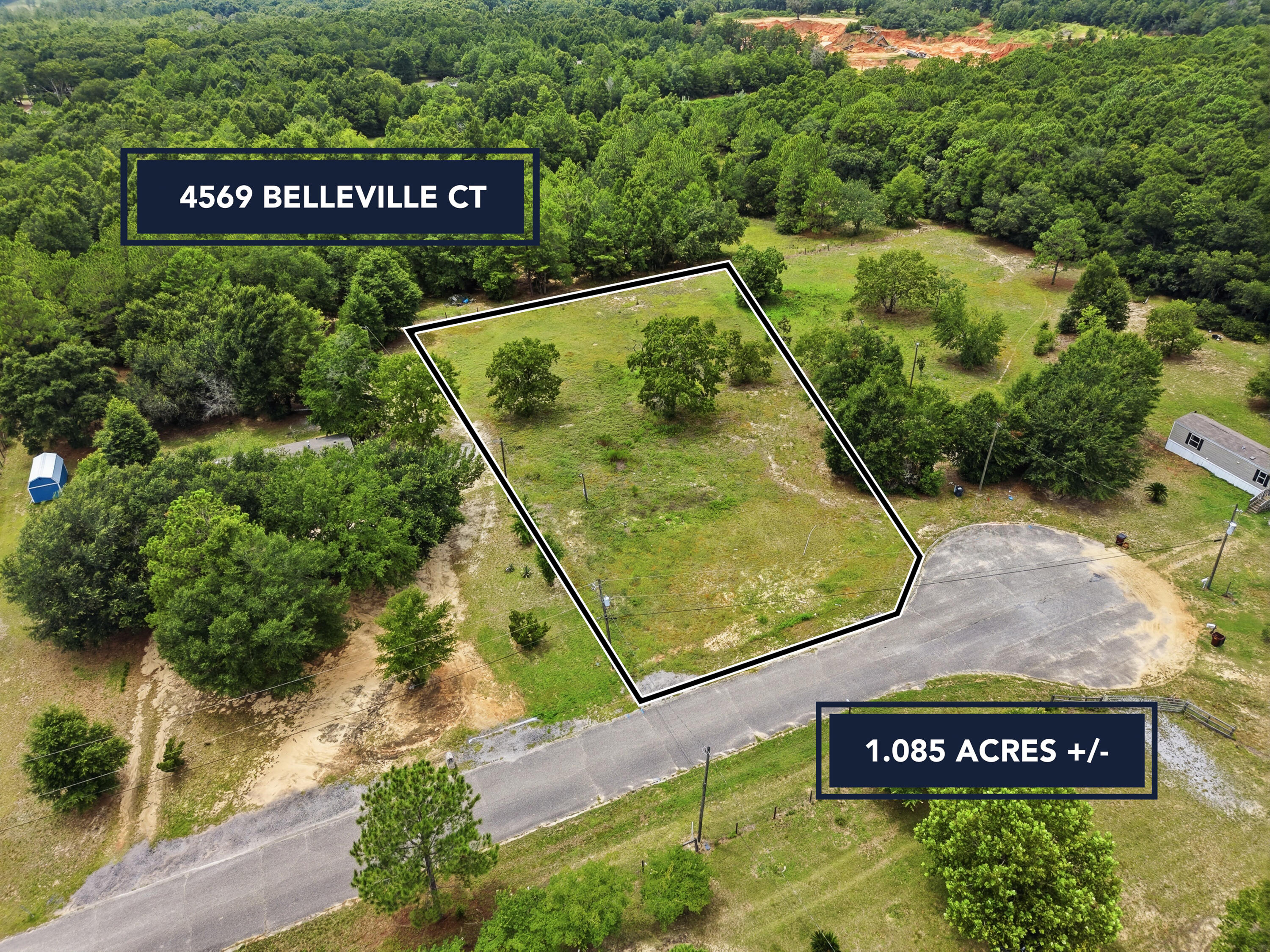 Build your dream home on this beautiful 1.085-acre homesite in Milton! Offering the perfect blend of privacy and convenience, this spacious vacant lot provides plenty of room for a custom home, workshop, pool, or all three. With the property already mostly cleared and ready for construction, you can skip the hassle and start bringing your vision to life. Located on a quiet cul-de-sac, you'll enjoy a peaceful setting while still being just a short drive from shopping, dining, schools, and the beautiful Blackwater River. Whether you're looking to build your forever home or invest in land with endless potential, this property is ready for its next chapter. Don't miss this opportunity to own over an acre in a growing area with the freedom to create the home you've always wanted.