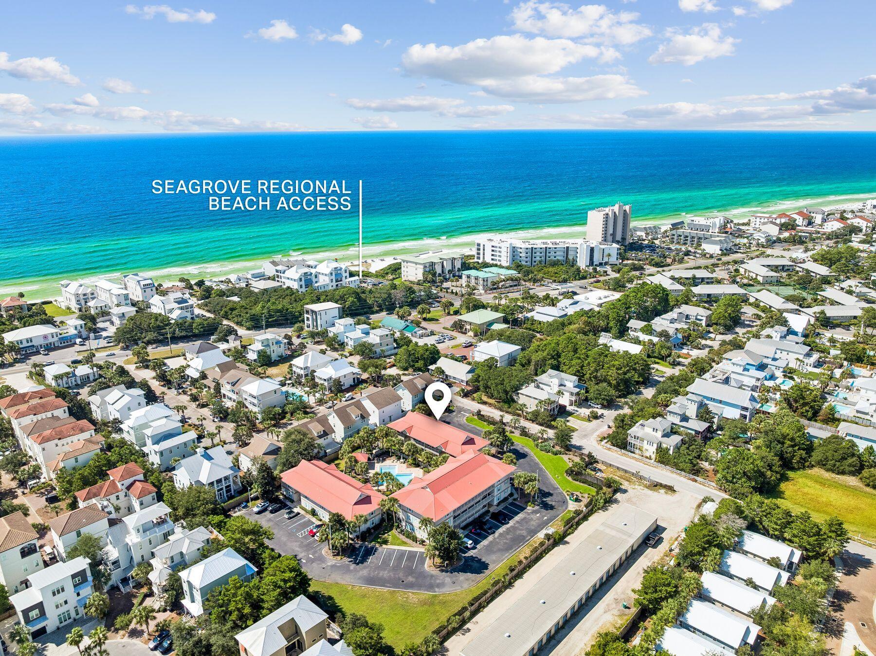 Priced $45,000 below the next available unit in Rollin Tide Villas with rental projections of approximately $30,000 annually, this updated ground-floor condo offers a compelling opportunity for investors and second-home buyers in the heart of Seagrove Beach. Add in a short stroll to the Gulf, and the numbers - and location - make sense.
Rollin Tide Villas is within easy walking distance of the newly completed Seagrove Beach Regional Access, offering restrooms, parking and seasonal lifeguards, while Seaside is less than two miles away.
Inside, thoughtful updates create a fresh coastal feel, including shiplap accents in the dining area, living room and bedroom, new light fixtures and ceiling fans, and a shiplap feature wall in the living room with an electric fireplace. The ground-floor location makes coming and going from the beach and pool especially convenient.
The community's seasonally heated pool provides another inviting amenity for owners and guests, while the central Seagrove location puts some of 30A's favorite restaurants, shopping and entertainment within easy reach by bike or golf cart.
With one of the most attractive price points in Seagrove, strong rental potential, an updated interior and the Gulf just a short walk away, this condo presents an opportunity to own - and potentially generate income -along one of the most sought-after stretches of Scenic 30A.