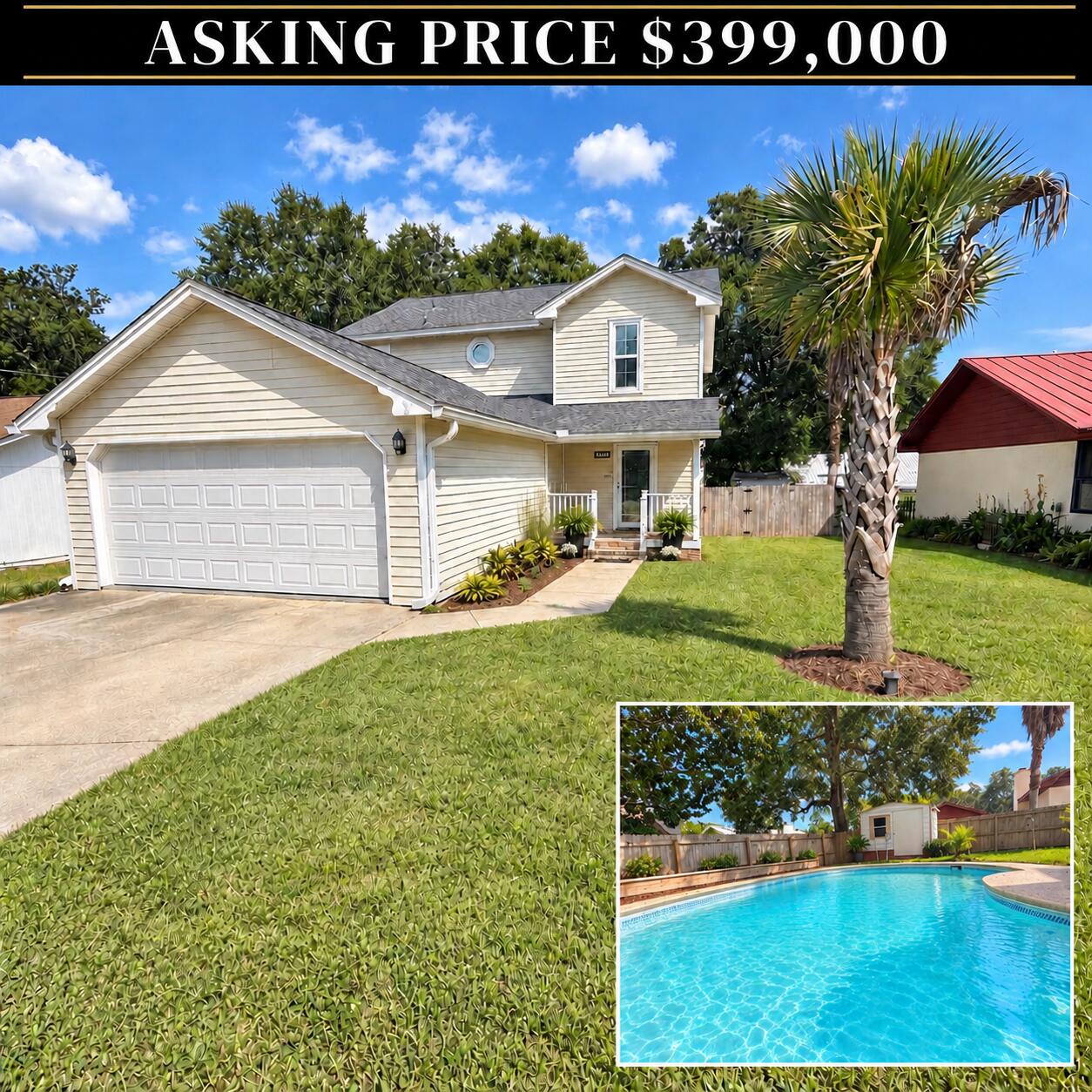 Some homes have a way of making you slow down and stay awhile. Full of character and thoughtful upgrades, 507 Matthew Street offers inviting spaces to gather, private nooks to make your own, and a beautifully updated pool that turns an ordinary afternoon into a getaway.

Set in an established Niceville neighborhood, the home puts local restaurants, shopping, schools and recreation within easy reach. Eglin AFB, Duke Field and the beaches of Destin are also within driving distance. Whether you're hosting friends by the pool or enjoying a quiet evening in your favorite corner, this is a home with room for the life you want to live.