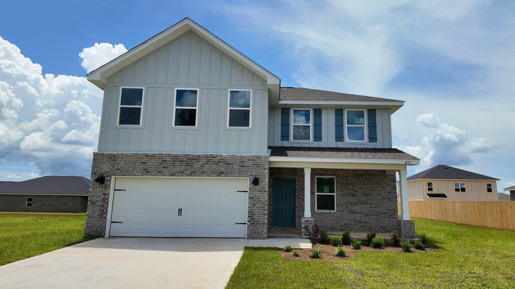 Welcome to the Belfort Plan, at Plantation Woods, our new home community in Milton, FL. Just under 2,400 square feet, this beautiful two- story home offers 4-bedrooms with 2.5-bathrooms, a 2-car garage, and a seamless open layout. The kitchen, living room & dining area flow together for relaxed living. Open kitchen features: all stainless-steel appliances, pantry, Quartz kitchen countertops, nice island, smooth-top range, built in microwave & quiet dishwasher. Bedroom 1 on the first floor offers a spacious walk-in closet, & adjoining bath has a double vanity, large shower, linen, and water closet. This highly desirable home comes standard with a Smart Home Technology package with several Smart devices for your convenience. Hurricane fabric window and door protection is standard. ALL LISTING pictures, colors, features, and size may vary. Square footages are approximate.