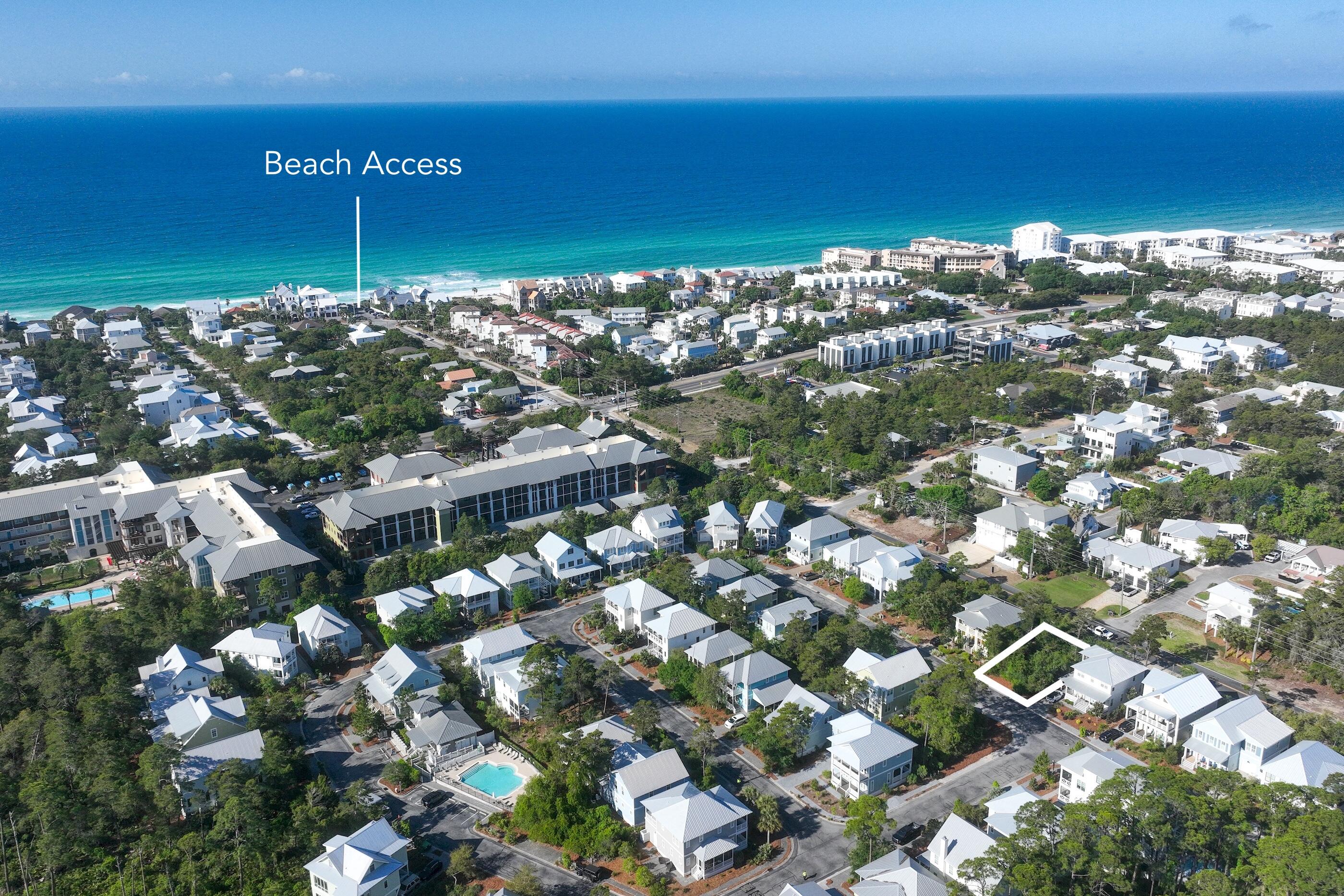 Nestled within the gated community of Lakeside at Blue Mountain Beach, this exceptional homesite offers a rare opportunity to build your dream coastal retreat just moments from the sugar-white sands and emerald waters of the Gulf. Perfectly positioned near 30A, this level lot is surrounded by beautifully completed homes, providing added privacy and peace with no nearby construction expected. Residents enjoy a thoughtfully designed neighborhood with a scenic walkway providing effortless access to Blue Mountain Beach's popular restaurants and local hotspots, along with a community pool for relaxing and socializing. Nature lovers will appreciate the community's serene setting bordering Point Washington State Forest, while beach enthusiasts can enjoy a short walk or golf cart ride to convenient county beach access complete with restrooms and parking. Whether envisioning a primary residence, second home, or vacation rental investment, this spacious homesite offers the ideal canvas for relaxed coastal living.

One of the community's most exciting enhancements is already underway -- the HOA has approved a brand-new resort-style pool amenity for residents to enjoy. The new pool will be significantly larger than the previous one, creating an elevated gathering space designed to enhance the neighborhood's appeal and lifestyle for years to come.

With utilities available, beach access nearby with parking and restrooms, and a location close to everything that makes 30A special, 102 Cabana Trail represents an exceptional chance to create a custom coastal getaway in the heart of Blue Mountain Beach.  Buyer to please verify all information contained in this listing.