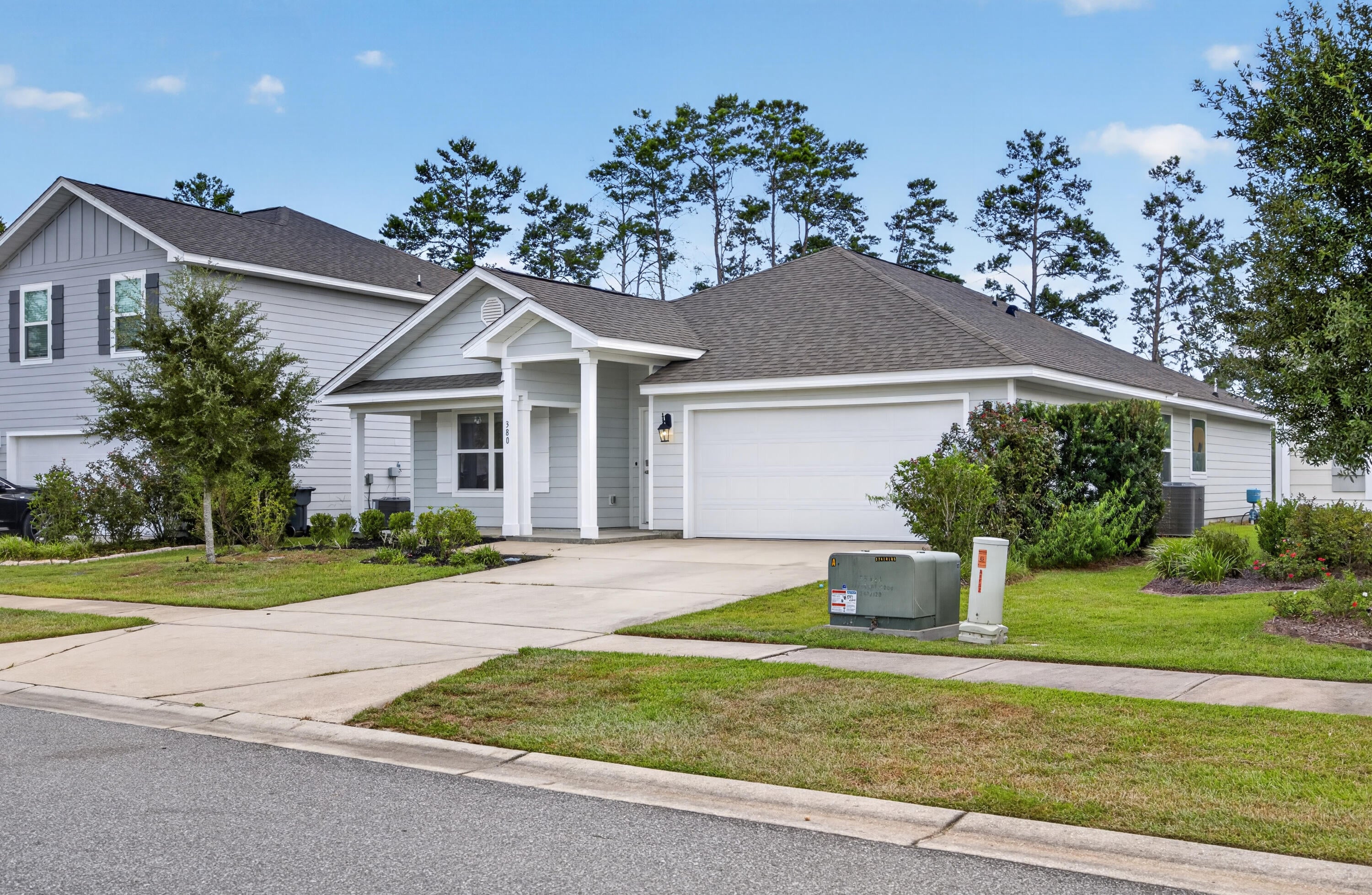 This 4-bed, 2-bath home offers 1,788 square feet with a split floor plan, a two-car garage, fresh interior paint, and new high-quality LVP flooring throughout. The large primary bedroom includes a double-vanity bath with a separate garden tub and shower. The backyard overlooks tall pine trees for a quiet, natural setting. Located on a cul-de-sac street, the home includes an irrigation well, Hardi board exterior siding, 30-year dimensional shingle roof. Kwikset combo lock on the door.

Mill Cottages at Hammock Bay is known for thoughtful design, a quiet setting, and access to outstanding amenities. Hammock Bay is also just a short drive from 30A and the white-sand beaches of the Emerald Coast.   

Amenities include resort-style and zero-entry pools, multiple clubhouses, pickleball, tennis, and basketball courts, a 60-acre Freeport sports complex nearby, huge fitness center, more than 14 miles of walking and biking trails, a community playground and Windmills Town Center with events and food trucks. Security guards, an on-site HOA team, and additional recreational spaces add to the convenience. The home is ready for its new owner-schedule your showings today.