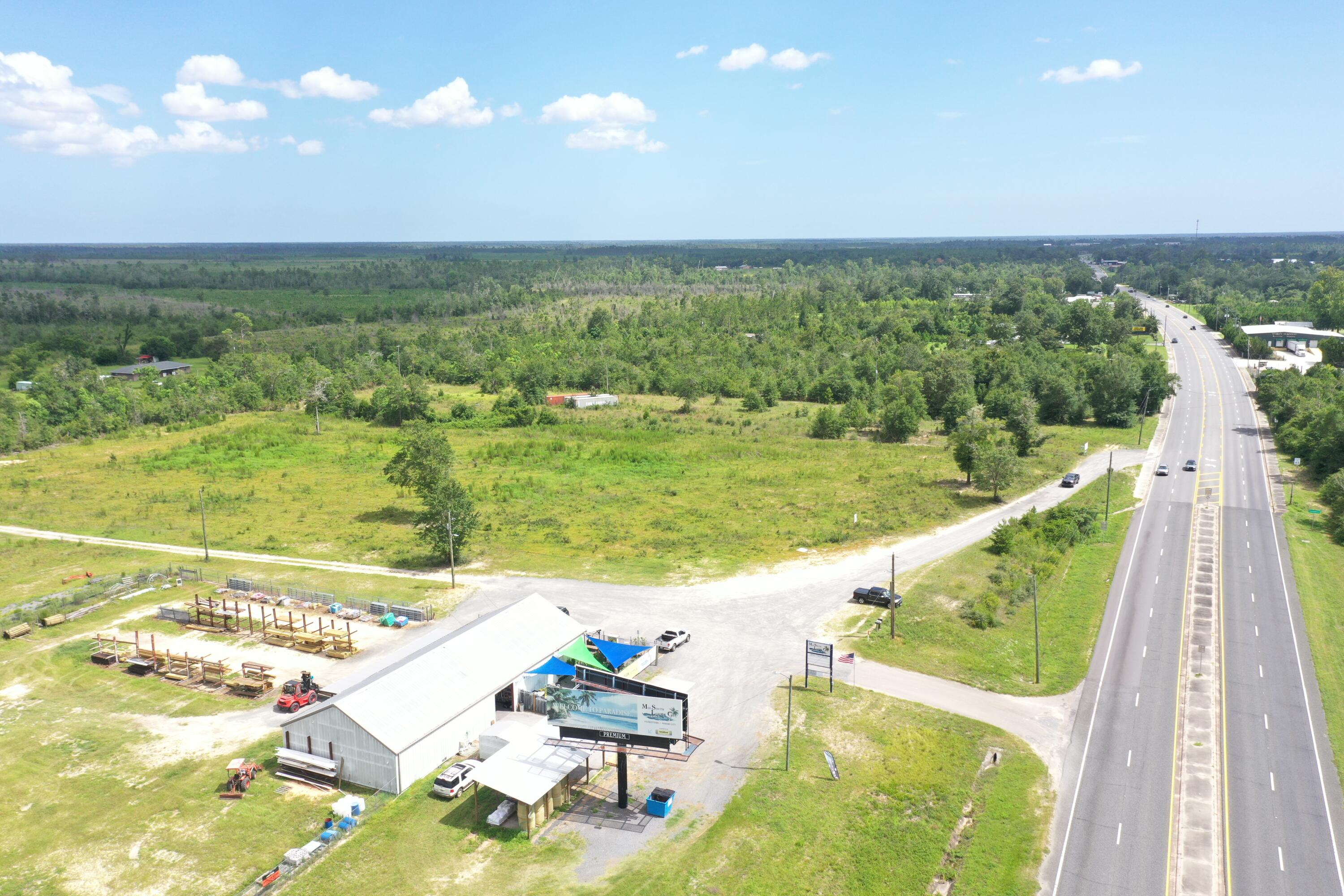 5.09 Acres on U.S Highway 231 in Youngstown, Florida. Located adjacent to Mid-South Lumber. High elevation and a median-cut aligned with the property. Zoned C-1, Commercial in unincorporated Bay County. High & dry with tremendous visibility. Ideal for many commercial uses. Survey attached with the property identified as 'Parcel 2'.