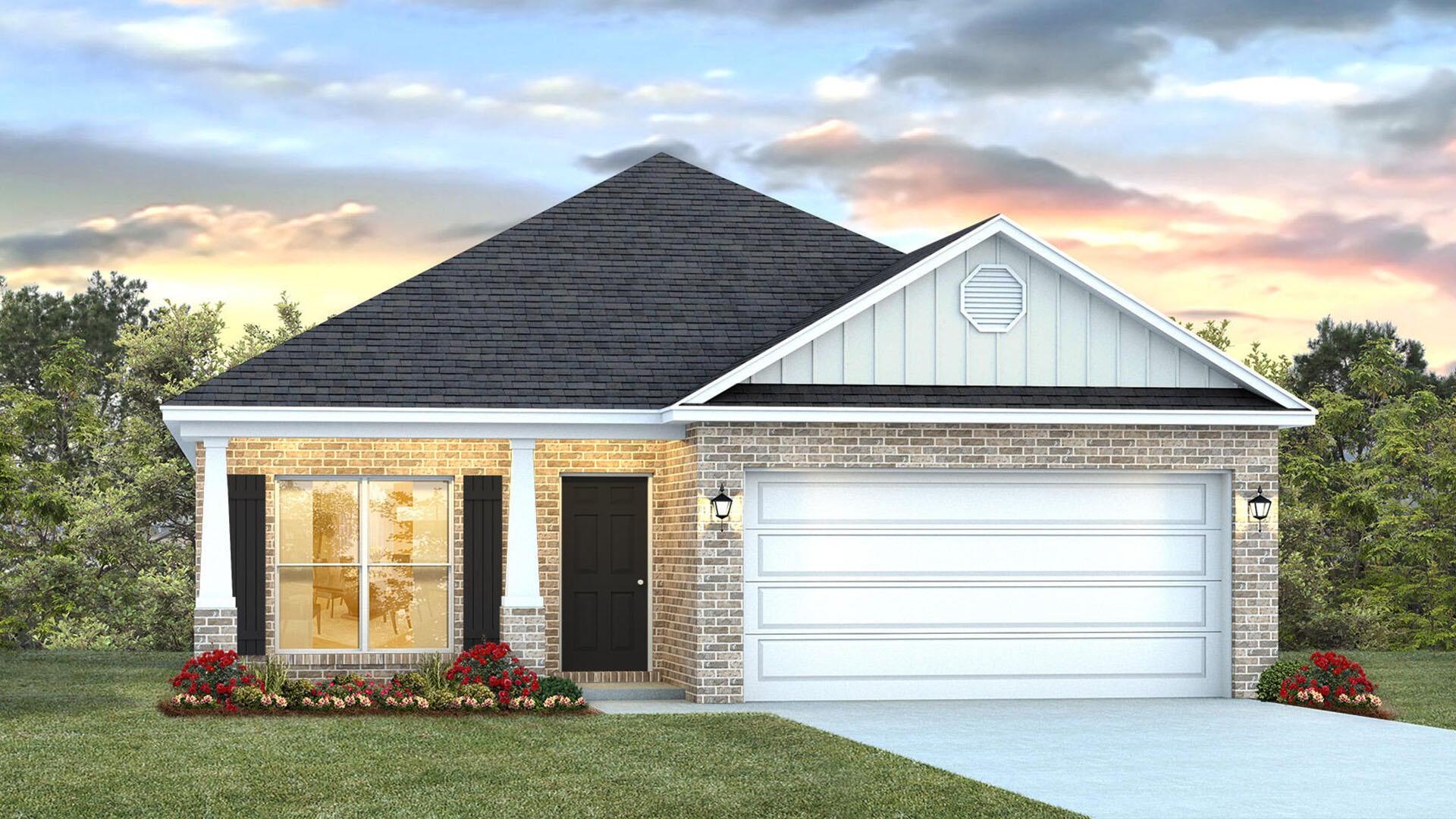 Welcome to 88 Foxtrail Run at Ashton Park Phase III in Freeport Florida. This home is under construction and features an efficiently laid out floorplan with just the right amount of open space for entertaining. As you enter the foyer, you are greeted by a flex space with a large picture window that allows the beautiful Florida sunshine to fill the front of the home.