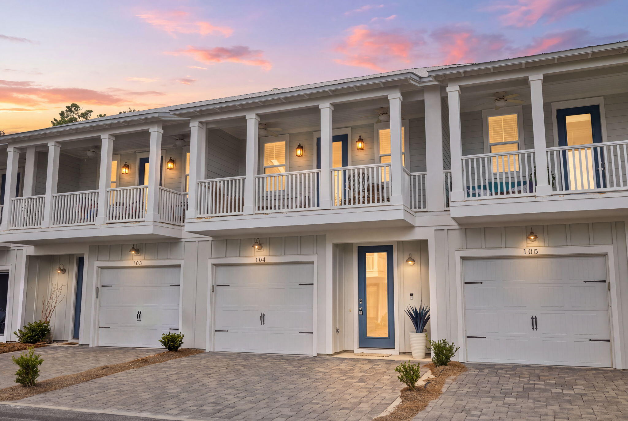 Turnkey, furnished, and positioned in the heart of Seagrove Beach, this beautifully updated 3-bedroom, 2.5-bath townhome offers an exceptional combination of location, rental potential, and easy access to some of the best experiences along Scenic Highway 30A. Located in the desirable 30A Townhomes community, the property is approximately a 10-minute walk to the beach, a 5-minute walk to Greenway Station, and a 15-minute bike ride to Seaside.

Currently operated as the vacation rental ''Emerald Air,'' the two-story residence is being offered fully furnished with updated furnishings and décor, making it well positioned for continued short-term rental use or as a private 30A getaway. Seller-reported rental performance includes $84,922 in nightly rates in 2024, $82,021 in 2025, and approximately $84,873 currently booked on the calendar for 2026.

The first floor features two guest bedrooms, a full bathroom, built-in hallway bunks, and direct access to a private walk-out patio. An oversized one-car garage provides valuable storage for beach gear, bikes, paddleboards, and owner belongings, while two additional parking spaces are available in the driveway.

Upstairs, the main living level is designed for gathering and entertaining. The kitchen features quartz countertops, a tile backsplash, stainless steel appliances, and ample workspace overlooking the living and dining areas. The primary bedroom and bathroom are also located on this level, along with a convenient half bath. Just off the living area, a spacious private balcony provides plenty of room for outdoor dining, morning coffee, or relaxing after a day at the beach. The community pool is just steps from the unit, while Greenway Station is only a short walk away with dining, shopping, and local favorites including Canopy Road Café, Ghost Crab Pizza, Local Cantina, Pecan Jacks, Salty Butcher, Turbo Coffee, Free People, Coast Hippie, Amor Boutique, and YOLO Board. Just behind Greenway Station is convenient trail access into Point Washington State Forest, adding miles of outdoor recreation practically at your doorstep.

Eastern Lake Beach Access, Deer Lake State Park, the beaches of 30A, and the restaurants and shops throughout 30A are all within easy reach. With a proven rental history, furnished turnkey setup, garage, community pool, multiple outdoor living spaces, and a highly desirable Seagrove Beach location, Unit E104 offers a compelling opportunity for buyers looking for a vacation rental, second home, or coastal retreat along 30A.