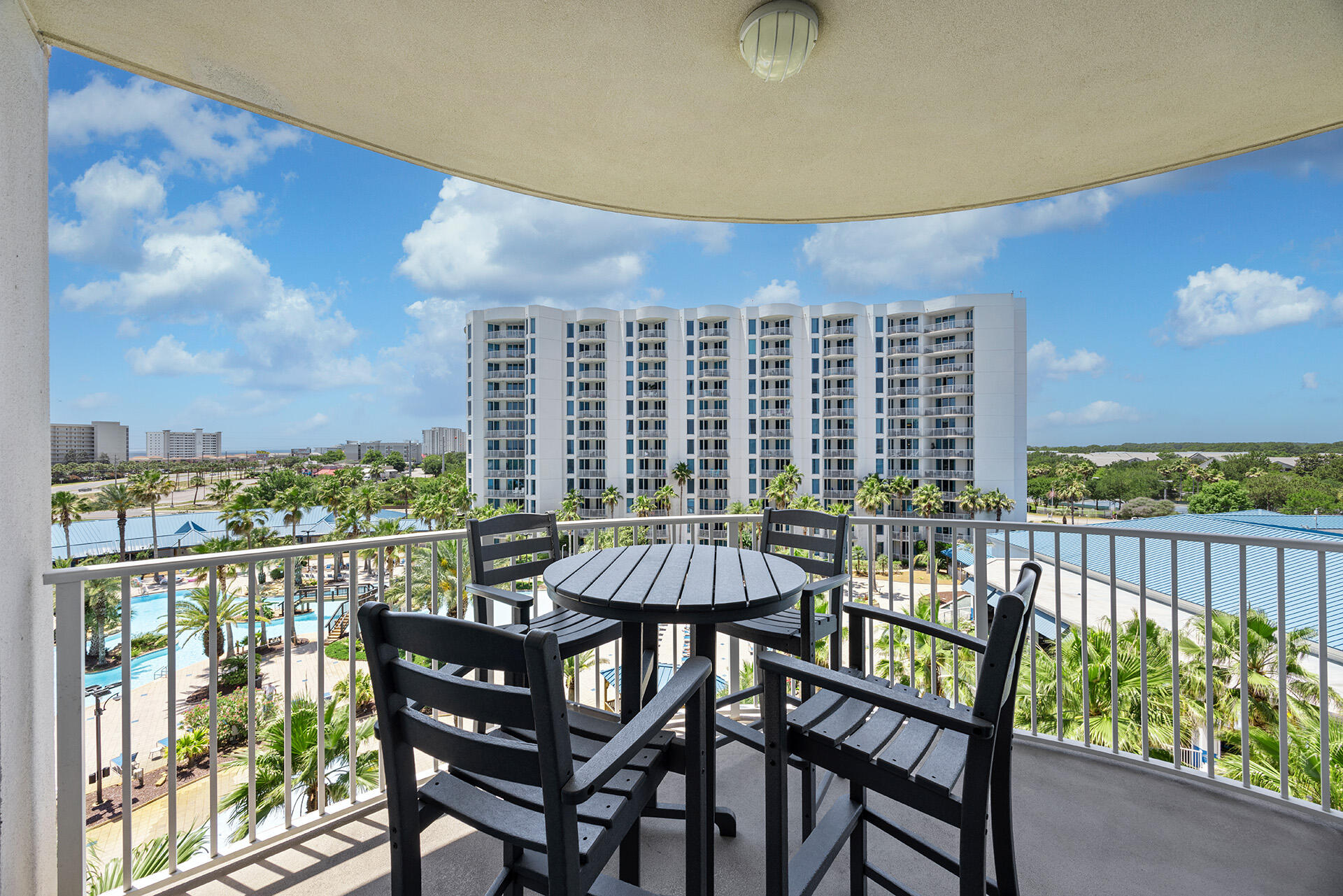 Welcome to your home away from home! This beautifully updated 6th-floor condo at the Palms of Destin Resort showcases stunning tropical pool views and offers the perfect blend of comfort, convenience, and investment potential. This spacious 2BR/2BA unit is sold fully furnished and completely turnkey--ready for immediate enjoyment or rental income.
Thoughtful upgrades enhance both value and peace of mind. Enjoy many of the HOA ameneties such as Pools, Hot Tub,Tennis,Pickleball, Basketball court, Gym, Cable/internet, Water and even Electricty!!   All measurements are approximate and should be checked by buyer.