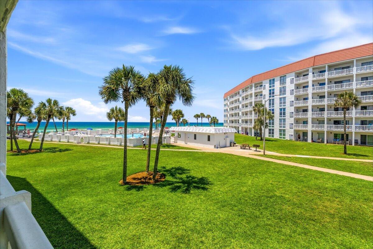 This beautifully furnished 2-bedroom, 2-bathroom Gulf-front condo offers the perfect blend of personal enjoyment and income potential! Whether you're looking to expand your investment portfolio, own a vacation retreat, or enjoy full-time coastal living, this turnkey property checks all the boxes. Guests and owners alike will love the stunning Gulf views, beachside atmosphere, and move-in-ready convenience. The resort-style community is packed with sought-after amenities, including multiple pools, saunas, a fitness center, tennis courts, and beautifully maintained grounds designed for relaxation and recreation. Located in a community that allows short-term rentals, this condo offers the opportunity to generate rental income while owning a slice of paradise on the Emerald Coast. Plus, the condominium is VA approved, opening the door to additional financing options for eligible buyers. Why just visit the beach when you can own a property that lets you enjoy it and potentially earn from it? Grab your flip-flops, bring your investment goals, and make this Gulf-front gem yours before someone else does!
