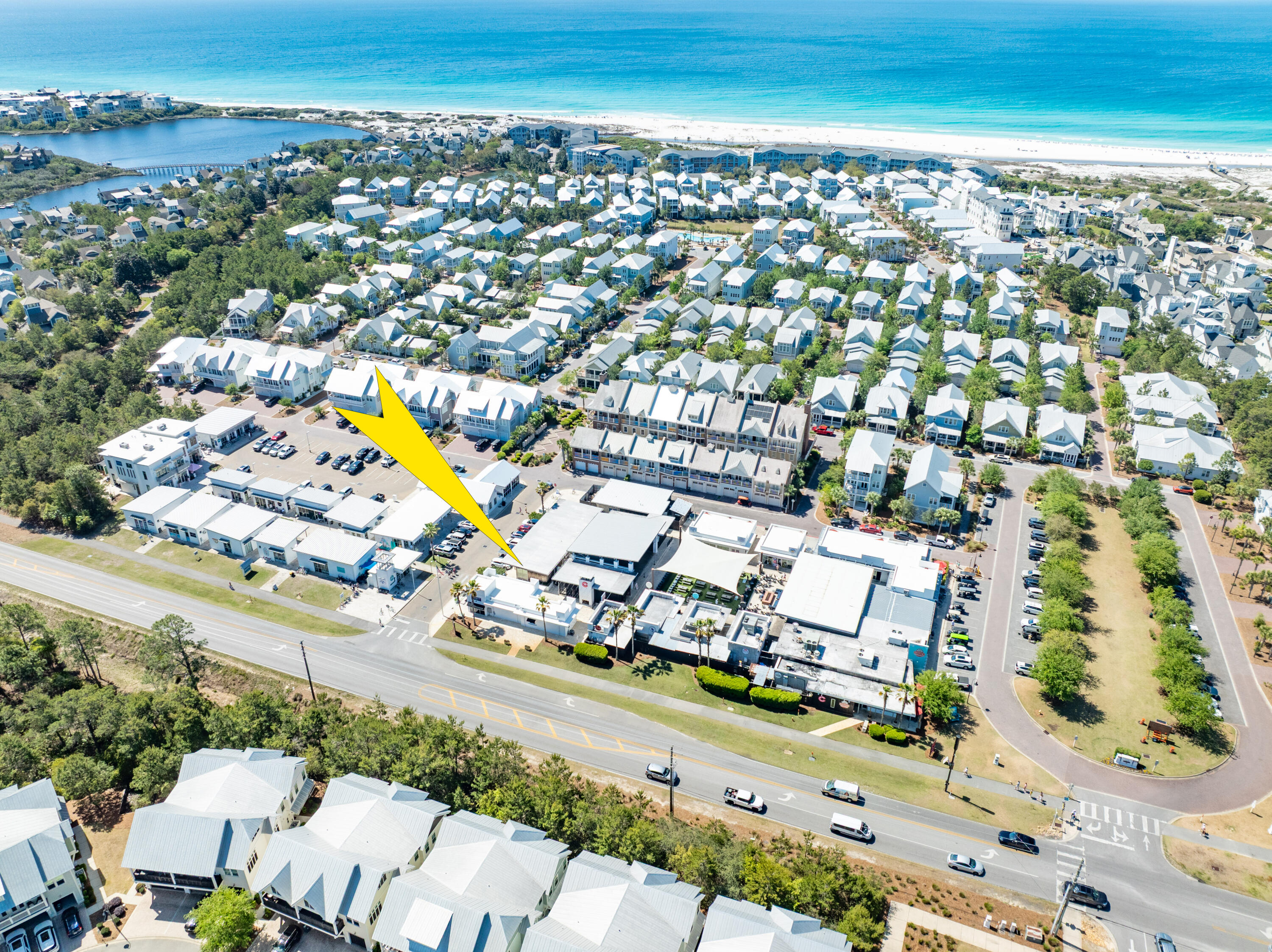 The Hub of Scenic 30A is an outdoor lifestyle venue offering a sensational experience for patrons to enjoy entertainment, retail, and a variety of restaurants. The subject opportunity is identified as units E1 & E2, yielding approximately 528 square feet and is currently occupied by an office user, but could be utilized eventually as a high visibility retail storefront.  Please inquire for further details on this rare opportunity for premier commercial space on Scenic 30A in South Walton County of Santa Rosa Beach, Florida!  PLEASE DO NOT APPROACH THE TENANT WITHOUT SCHEDULING A SHOWING THROUGH THE LISTING BROKER.  ALL SHOWINGS REQUIRE 24 TO 48-HOURS OF ADVANCE NOTICE.