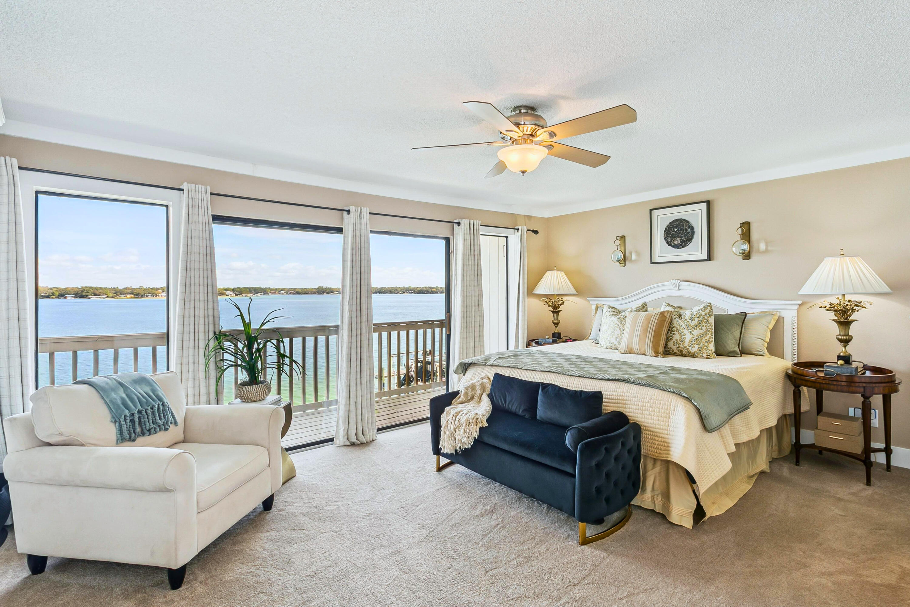 **WATERFRONT TOWNHOME**  Beautiful 3BR/3.5BA townhome in the Bayou Pines community. This property offers **two master suites**--one on the first floor and one on the third--both with stunning water views. The main living area is located on the second floor, also overlooking Garniers Bayou, and each level opens to a waterfront balcony.

This home includes an assigned deep-water boat slip with 6000 lb lift, plus water and electric. Bayou Pines features only 15 private townhomes, two docks, and 16 boat slips accommodating boats up to 35'. Enjoy incredible water views from every floor and easy access to boating, fishing, and waterfront dining.
Low HOA fee of $205/month.
Conveniently located near Eglin AFB, Hurlburt Field, shopping, restaurants, and the beautiful Emerald Coast beaches.  More.... Whether you're an avid boater, a sunset chaser, or someone who just loves the idea of living on the water, this home delivers. Launch your boat for a quick ride to waterfront dining, enjoy a relaxing day of fishing, or unwind on your balcony as the water shimmers below.

Features:
"  3 Bedrooms  3.5 Baths
"  Two master suites with waterviews
"  Covered decks on all three levels
"  Assigned boat slip + 6000 lb lift
"  Deep-water access on Garniers Bayou
"  Small, private waterfront community
"  Roof 2015
"  HWH 2025
". HVAC 2018
"  New Garage Door 2026
"  Lower Deck Replaced 2026
Waterfront lifestyle, unbeatable views, and a prime location--this townhome has it all.
