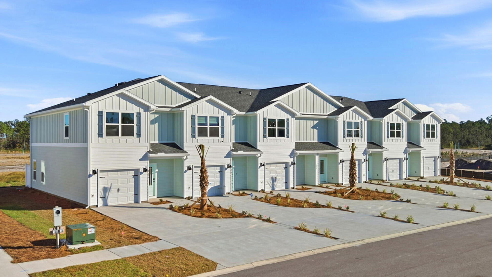 Welcome to 108 Bismark Blvd Unit 48, a new townhome at Palms Street Townhomes in Destin, Florida. This end unit townhome is under construction. As you enter this townhome you will find a bright hallway leading to an open-concept kitchen, living, and dining area. The open and spacious main level is designed for entertaining and everyday living. Multiple windows illuminate the living area providing for plenty of natural light. The kitchen serves as the culinary center with its spacious center island allowing for easy meal prep and cleanup.  It has been designed with quartz countertops, a stainless appliance package including s stove, microwave and dishwasher.