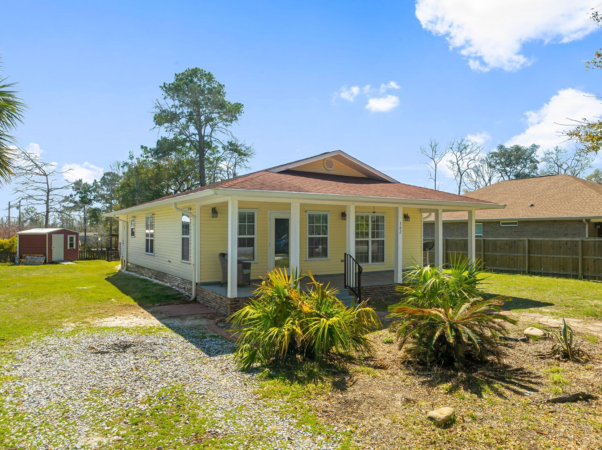 Seller offering $5,000 credit toward closing costs or rate buy down! No HOA in a convenient Freeport, Florida location south of Route 20 and just minutes from 30A. This 3-bedroom, 2-bath home offers 1,232 square feet of well-designed living space on a spacious 0.26-acre lot. Features include an open-concept living area with breakfast bar, split-bedroom floor plan, private en-suite primary bedroom, full laundry room, crown molding, and an enclosed back patio. Ideally located about 15 minutes from the beaches of 30A, 5 minutes to Grady Brown Park and the 331 bridge, and 1 mile to Black Creek Marina, with easy access to boating, shopping, dining, and everyday conveniences.