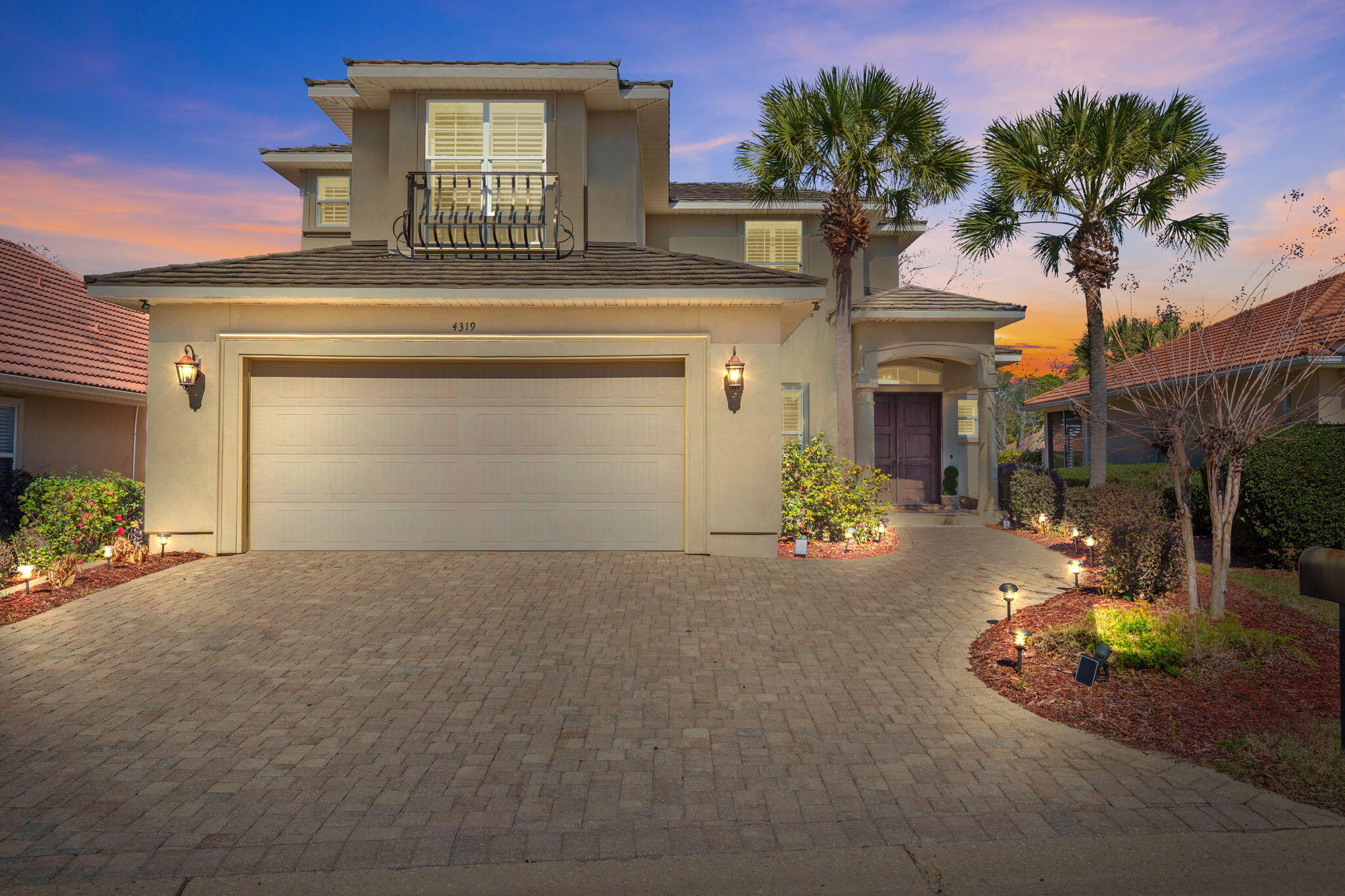 Experience upscale coastal living in this beautifully appointed 4-bedroom, 4.5-bath custom home located in the exclusive guard-gated community of Sunset Beach in Bluewater Bay. With over 3,100 square feet of thoughtfully designed living space, this home offers the perfect blend of comfort, style, and resort-style amenities. The spacious main level features soaring 22-foot ceilings, beautiful travertine flooring, a gas fireplace, custom built-ins, and an abundance of natural light. The chef's kitchen is equipped with professional-grade Viking appliances, a gas range, dual ovens, oversized island, beverage station, and walk-in pantry--perfect for entertaining or enjoying a relaxed evening at home.The private primary suite is located on the main floor and features a luxurious spa-inspired bathroom with dual vanities, soaking tub, oversized walk-in shower, and generous walk-in closet. Upstairs, two spacious bedrooms offer private en suite bathrooms, while a fourth bedroom provides additional flexibility for guests, an office, or additional sleeping space.
Enjoy Florida's beautiful weather from the large covered back porch overlooking the spacious, beautifully landscaped backyard. The outdoor space offers plenty of room for relaxing, dining, and entertaining. Residents of Sunset Beach enjoy access to Niceville's only bayfront resort-style pool, private sandy beach, clubhouse, and 24-hour gated security. Located within Bluewater Bay, AVAILABLE FOR SALE AS WELL!