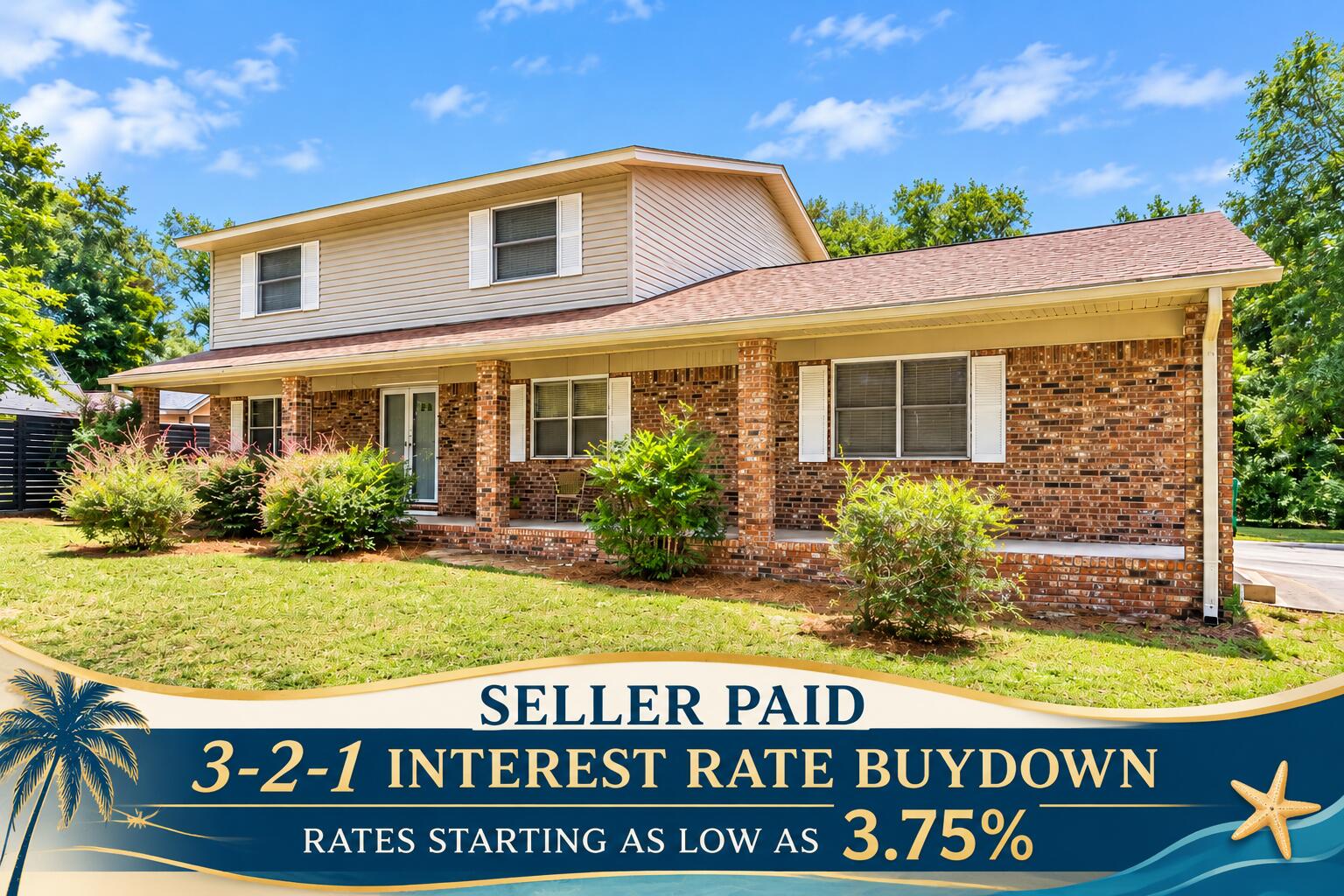 Located in one of Niceville's most desirable neighborhoods, this well-maintained home offers an exceptional combination of space, comfort, and convenience.

Upstairs, you'll find four spacious bedrooms and two full bathrooms, providing plenty of room for family and guests. The main level features a welcoming living room, a formal dining room, a well-appointed kitchen with a separate cooktop and raised wall oven, a versatile bonus room that's perfect for a home office, playroom, or additional living space, and a convenient half bath.

This home has been thoughtfully maintained with several important updates, including updated electrical, a 2019 water heater, and a 2016 HVAC system. This home is equipped with paid-off solar panels and a Tesla Powerwall home battery system, providing reliable backup power during outages, improved energy efficiency, and lower electricity costs by storing energy for use when you need it most.

Situated on a generously sized lot, the property boasts beautiful front and back yards, a charming full-length front porch, and ample parking.

Don't miss this opportunity to own a beautiful home in the heart of Niceville, just minutes from top-rated schools, parks, shopping, dining, and everything the area has to offer.