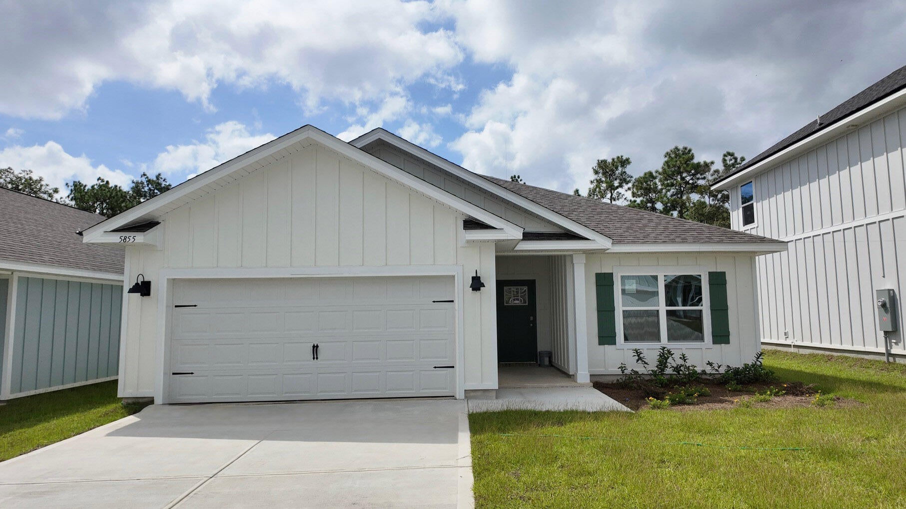 Marlin Place Community offers community pool, pavilion, sand volleyball ct., cornhole area & streetlights. The ''WALKER'' model is a new floorplan, 9-foot ceilings, built-in lighting and a fabulous open layout for relaxed living, 3 bedrooms, 2 bathrooms, 2-car garage, & the 'Smart Home Connect' System with convenient Smart Home devices you will love. Spacious Great Room & dining area is open to the kitchen & lots of windows for natural lighting. The well-designed open kitchen includes stainless steel appliances, a smooth-top range, built-in microwave, gorgeous quartz countertops, quiet dishwasher, corner pantry, island bar, eye-catching wood-look flooring, & plush carpet in the bedrooms. ALL LISTING pictures, colors, features, and size may vary. Square footages are approximate.