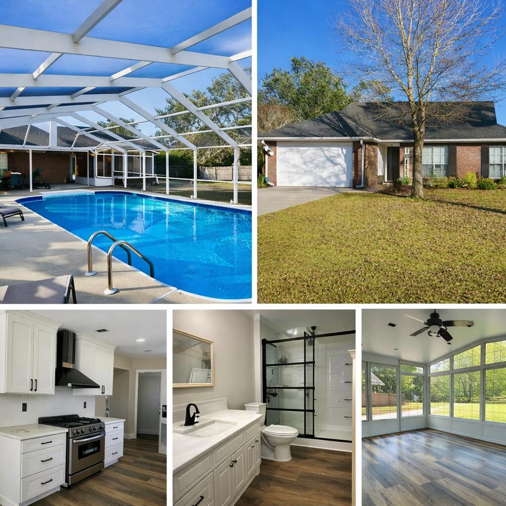 Holly By The Sea Pool Home!! Professional Photos Soon. Grab it quick 🏡 2372 Sarena Court, Navarre, FL 32566
4 BR | 2 BA | 2,150 Sq Ft | Pool Home!   
100% Updated Navarre Pool Home, 2023 Roof, 2026 Ac 

This beautifully updated 4-bedroom pool home in the heart of Navarre is truly move-in ready. With a brand-new kitchen, updated baths, fresh paint, and modern finishes throughout, this home delivers the perfect blend of style, comfort, and Florida living.

✨ Interior Upgrades
New kitchen with modern finishes

Updated bathrooms

Fresh interior paint

New fans and lighting

Spacious 2,150 sq ft layout

🏊♂️ Outdoor Living
Beautiful in-ground pool

Clean, updated exterior

Ideal for entertaining and summer living

💎 Highlights
100% updated throughout

Turn-key and ready for immediate occupancy

Located in highly desirable Navarre