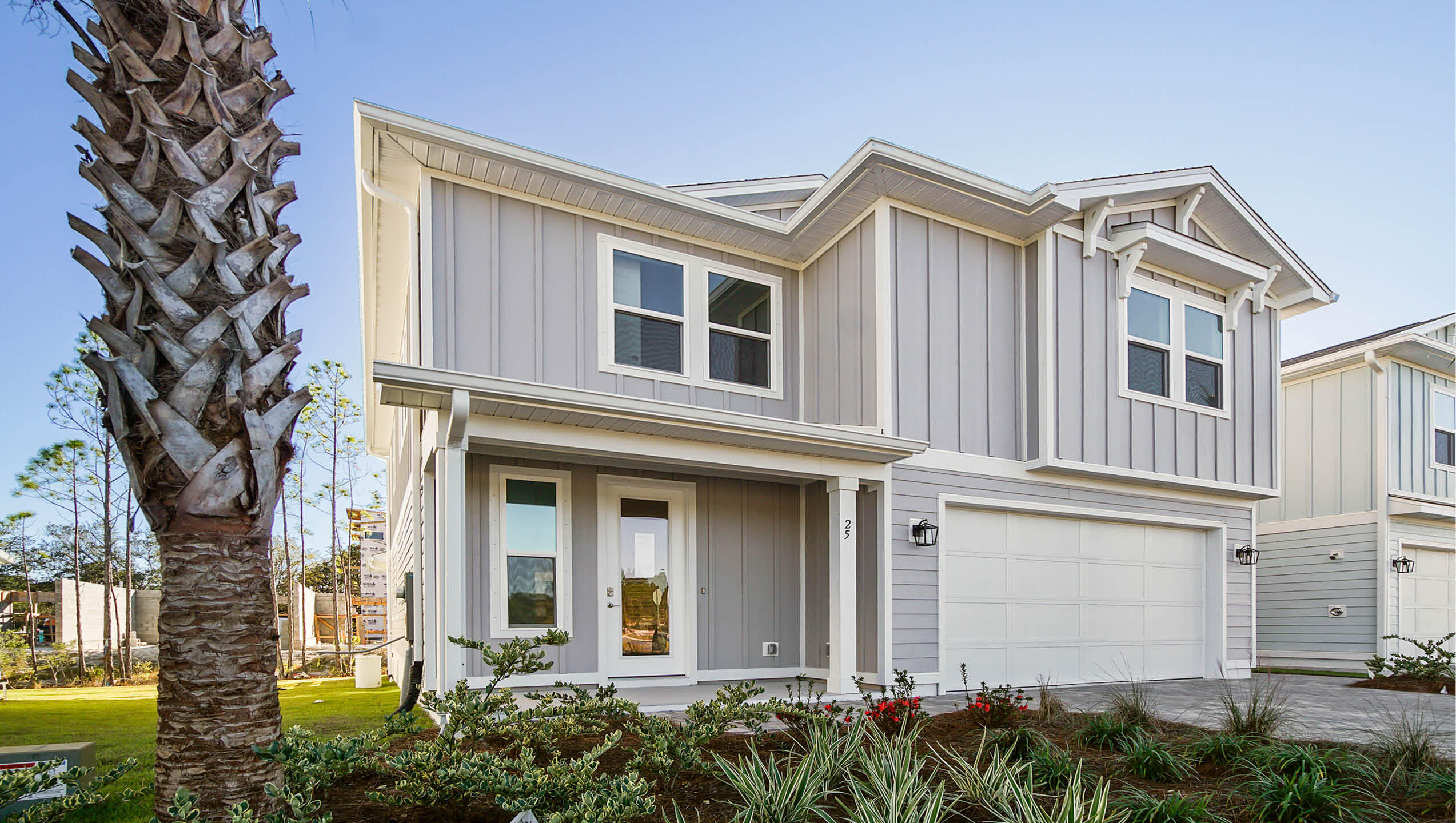 Welcome to 75 Ashwood Drive at Parkside in Santa Rosa Beach, Florida. This pre-construction homesite offers the opportunity to secure new construction prior to groundbreaking. This property will be developed with the Findley floorplan and built to current design standards and specifications. Buyers may have the ability to personalize select finishes depending on the stage of construction. Estimated completion timelines and build details available upon request.

This stunning two-story home boasts of 2,800 square feet of elegant living space, natural light, and luxurious features, nestled on the west end of 30A just one mile from public beach access. Our Findley floorplan features 5 bedrooms, 4.5 bathrooms, 2 stories, and a spacious 2 car garage.

A well-lit foyer greets you upon entering this home. You will pass a closet and a powder room on your way to the heart of the home. Natural light floods the grand living area which hosts the kitchen, dining room, and family room. Entertain with ease in the open kitchen complete with bar seating, quartz countertops, bright ivory cabinetry, a farmhouse sink, and large corner pantry.