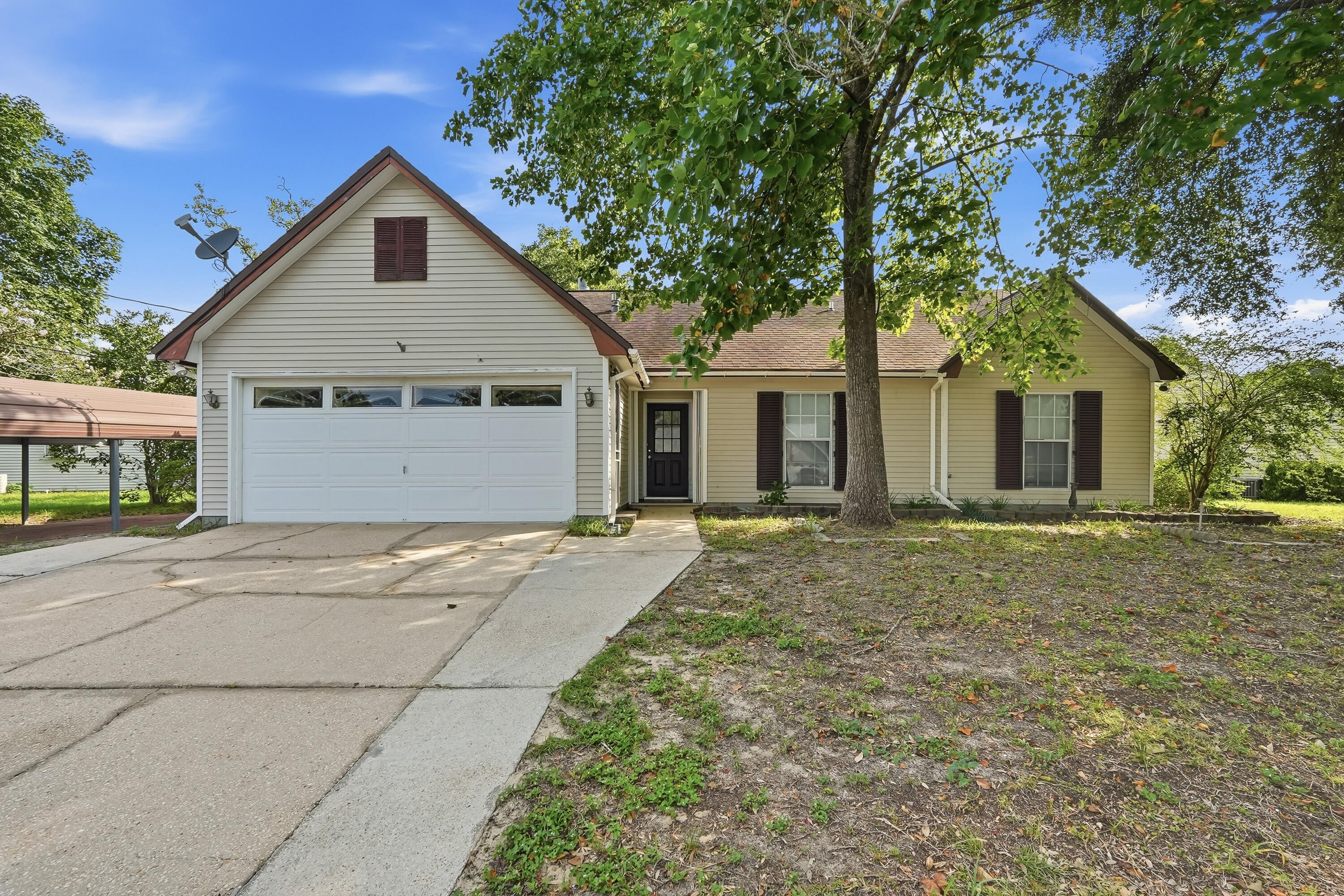 Welcome home to this spacious South Crestview gem tucked away on a quiet cul-de-sac! Offering over 2,000 square feet, this versatile 4-bedroom, 3-bath home provides the perfect blend of comfort, convenience, and flexibility.

The thoughtfully designed floor plan includes a private fourth-bedroom suite with a full bath on the second floor, making it ideal for guests, multi-generational living, or a private home office. The converted garage adds valuable living space and is perfect for a playroom, family room, game room, or hobby area.

Enjoy relaxing year-round in the Florida room with removable windows overlooking the fully fenced backyard--perfect for entertaining, pets, or play. Additional features include hurricane shutters for added peace of mind and a detached carport for extra covered parking.

Conveniently located in South Crestview, you'll be just minutes from shopping, dining, schools, and local military bases. Best of all, no HOA! Seller is offering a $500 Fidelity National Home Warranty with accepable offer which covers all your major components! Give me a call today!