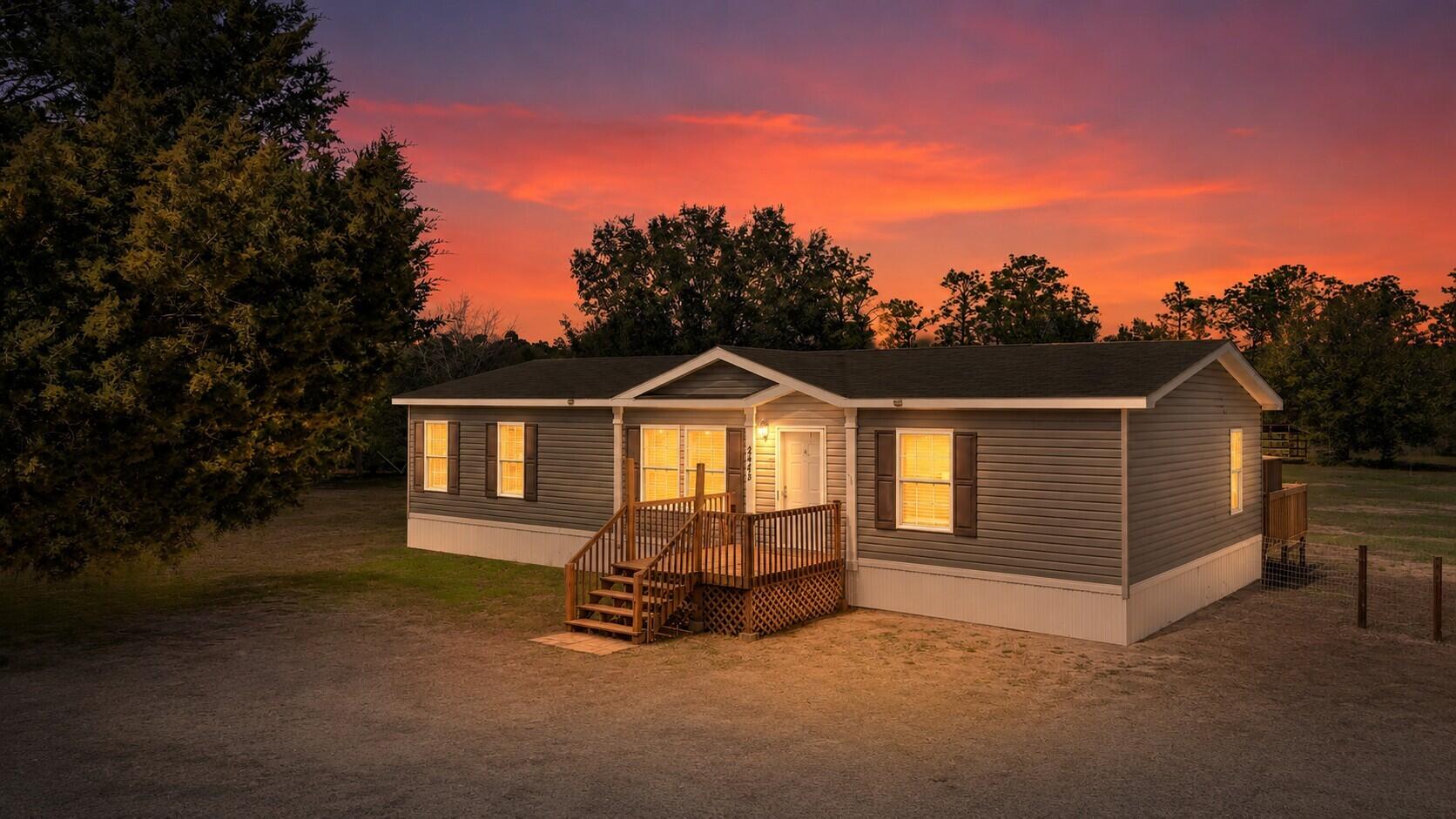 Giddy up--or slow down--3.45 acres of freedom just hit the market.
Whether you're dreaming of farm-to-table living, craving room to breathe, seeking a private retreat, or simply looking for a quieter pace of life, this unique property offers the space and flexibility to make it your own.
Located in the sought-after community of Grassy Pond Ranches, this beautifully maintained 3-bedroom, 2-bath home sits on 3.45 acres of natural Florida landscape, offering privacy, peaceful surroundings, and a true connection to the outdoors.
Built in 2018, this 1,404-square-foot residence is light, bright, and completely move-in ready. Features include new carpet, a functional split-bedroom floor plan, and a hidden pantry (yes--it really is as cool as it sounds) that adds both charm and practicality.
The acreage provides a beautiful blend of mature trees, open space, and natural habitat. The property is home to resident gopher tortoises, a protected native Florida species, creating a unique setting that nature lovers and conservation-minded buyers will appreciate.
No HOA means no rental restrictions, providing flexibility whether you're searching for a full-time residence, weekend getaway, seasonal retreat, or future investment opportunity.
As an added bonus, residents of Grassy Pond Ranches enjoy private equestrian access into Northwest Florida Water Management District lands, offering miles of riding, hiking, and outdoor recreation right from the neighborhood.
All of this is conveniently lo All of this is conveniently located near Panama City, Chipley, and I-10, giving you the perfect balance of privacy and accessibility.
Some properties offer space. Others offer a lifestyle. This one offers both.