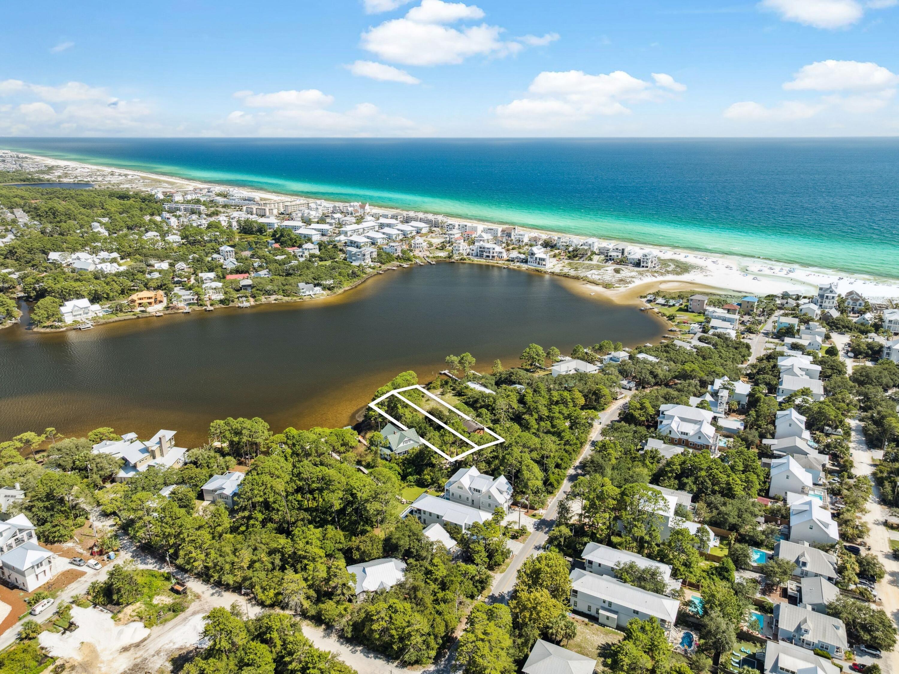 A rare opportunity to own two premier lakefront homesites on iconic Eastern Lake, this offering includes Lots 9 and 10--creating an expansive and private setting rarely available south of Scenic Highway 30A.

With over 200 feet of direct frontage along one of 30A's rare coastal dune lakes, the property offers a serene blend of natural beauty, scale, and potential. Gently positioned along the water's edge, these homesites capture tranquil lake views framed by mature trees and native landscape, creating an ideal backdrop for a custom coastal retreat. Eastern Lake provides a unique connection to both freshwater and the Gulf, allowing for paddleboarding, kayaking, and boating from your future backyard. Whether enjoying quiet mornings on the water or evenings by the shoreline, the setting offers a relaxed and timeless coastal lifestyle.

Located in the heart of Seagrove Beach along the eastern corridor of 30A, the property is just moments from the charm of Seaside, the architecture of Alys Beach, and the vibrant dining and lifestyle offerings of WaterColor and Rosemary Beach--while still maintaining a sense of privacy and escape.

Together, Lots 9 and 10 present a unique opportunity to create a thoughtfully designed waterfront residence or a private compound with room to expand. A rare combination of location, scale, and natural surroundings, this offering represents an exceptional canvas for a legacy property along one of 30A's most sought-after settings.