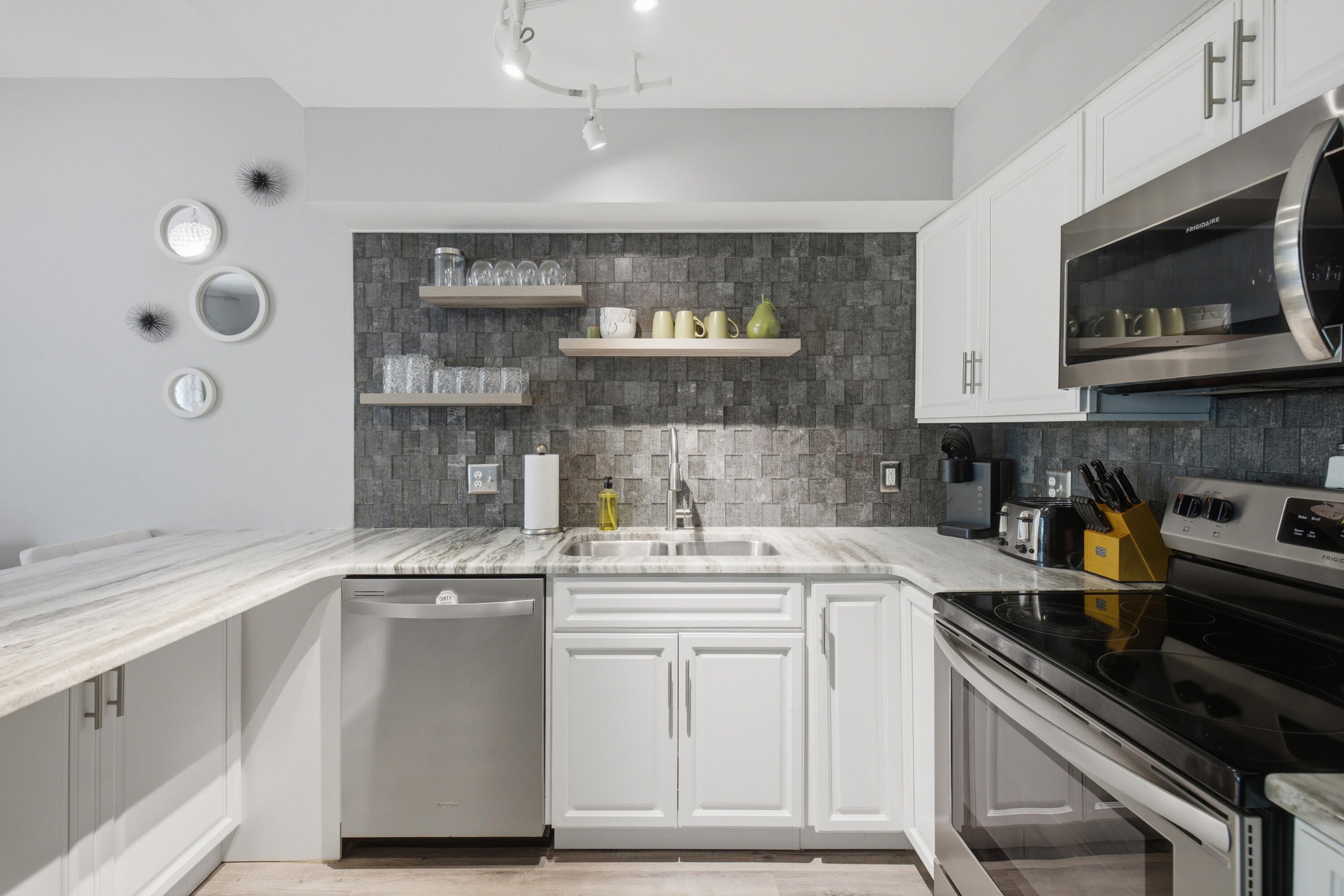 Whether you're searching for a beach getaway, a full-time residence, or an investment opportunity, this beautifully updated second-floor corner condo checks every box. 

This is a newly renovated 1-bedroom END UNIT condo. With laminate flooring throughout, stainless steel appliances, and modern updates, this condo offers a fresh and updated feel. Fun pops of green add a bright and cheerful touch, making the space feel warm and welcoming. The spacious primary bedroom maintains large windows for natural lighting and an ensuite with a tub to shower combo and single vanity. An additional pull out couch and Murphy bed make additional guest accommodations in the living area, which is open to the kitchen. The kitchen has bar seating with an elevated, contemporary flair. 

As an end unit, you'll enjoy added privacy and a serene balcony overlooking a peaceful wooded preserve. It is a great place to sip your morning coffee, enjoy an evening cocktail, or simply relax after a beautiful day along the Emerald Coast.

Location is everything! Hop on your golf cart, bike, or take a short commute to Sandestin Golf & Beach Resort or Grand Boulevard for upscale shopping, dining, entertainment. Plus, you're only minutes from the sugar-white sands of the Gulf and approximately two miles from the eastern gateway to Scenic Highway 30A, where charming coastal communities, boutique shopping, incredible restaurants, and world-famous beaches await!