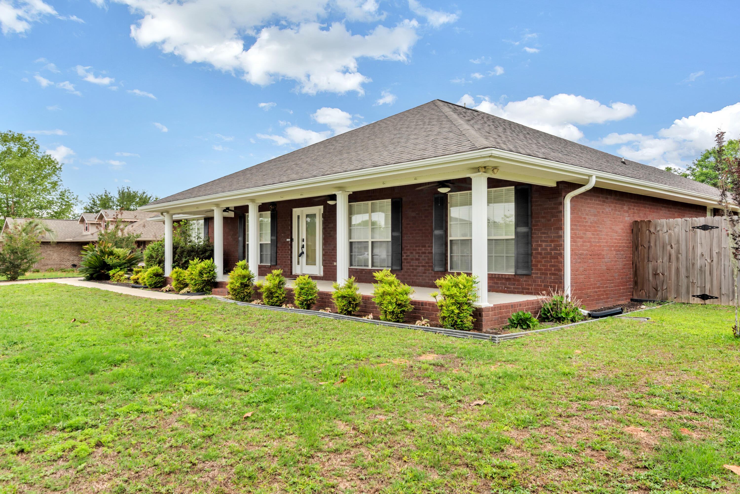 Accepting Backup Offers!! This large home has many upgrades that you would normally see on homes in a higher price range. This 3100+ sq, ft, home features 4 bedrooms plus 3 full bathrooms. If you need, the study could certainly be used as an additional bedroom. A beautiful wood like floor flows through the home including the study, living room, family room and all 4 bedrooms as well as the hallways. The Master has a large bathroom suite with an oversize walkin closet, and double sinks. The kitchen is roomy allowing multiple chefs to prepare food and drinks without tripping over each other. A full slate of appliances including a large fridge as well as an oversize pantry that has plenty of room for food and additional counter appliances. The laundry area is large enough for washer and dryer along with an additional freezer. The home has a gorgeous country feel to it with the covered front porch that continues across the front of the home. The lot is approximately a half acre with irrigation and is accessed through a large gate to the fully fenced back yard. A large shop is at the back and is professionally wired so projects can be done without blocking the side load double garage. This home is a must see for the elegance, price and condition. Check it out soon.