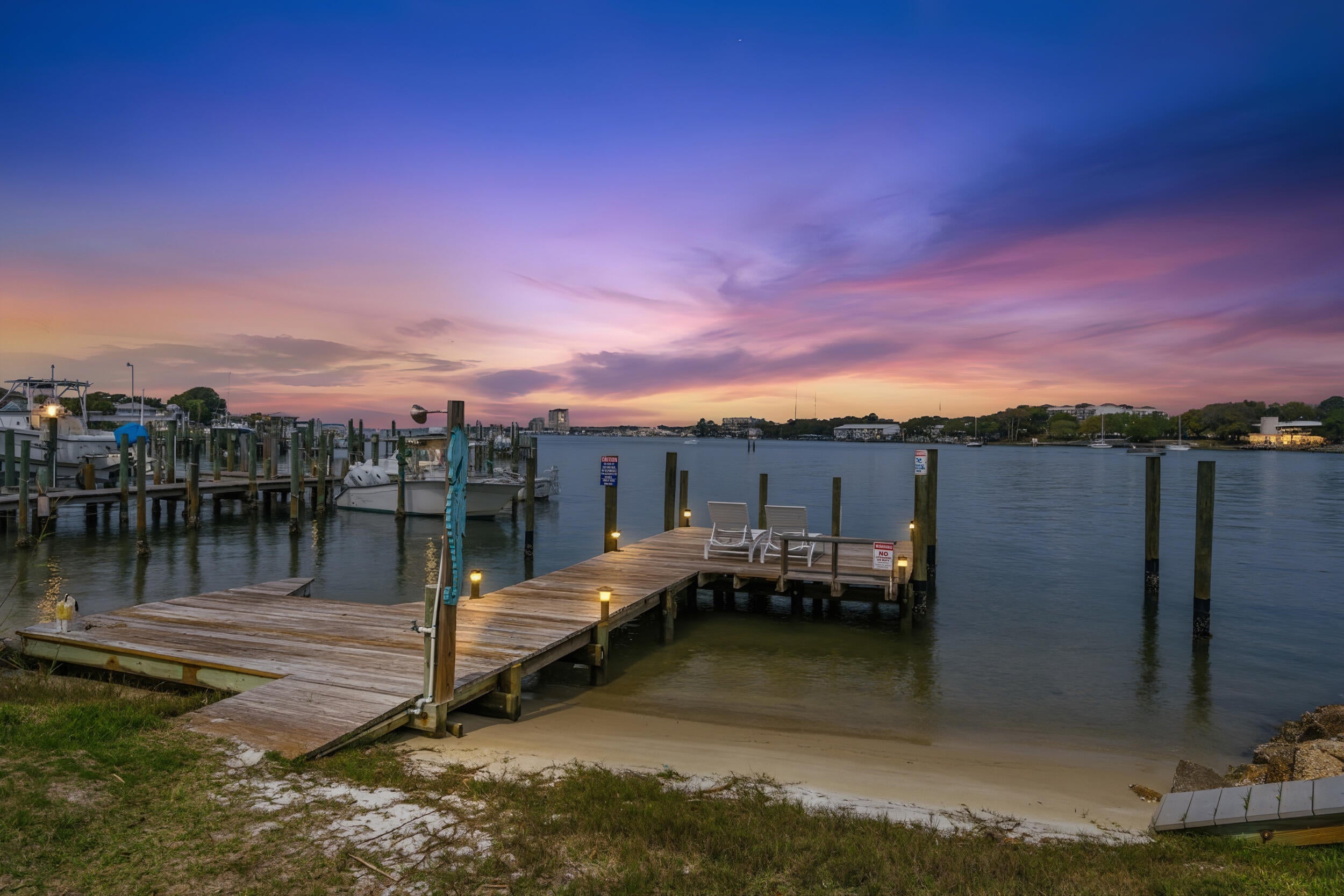 2 WATERFRONT duplexes for rent, all 2 bedroom 1 bath units that come fully furnished w/ an option to fully/partially unfurnish for the right Tenant. Lease term negotiable, renting short or long term. $3,000/month is for a furnished one year lease w/ a $200 credit towards electricity & water. Owner will consider 1-2 small pets w/ a non-refundable pet fee. Each unit comes with its own laundry room, access to a shared boat dock/parking & 1 assigned parking spot. 2 downstairs units & 2 upstairs units. 1 block from the public beach access on the beautiful highly desirable Okaloosa Island!