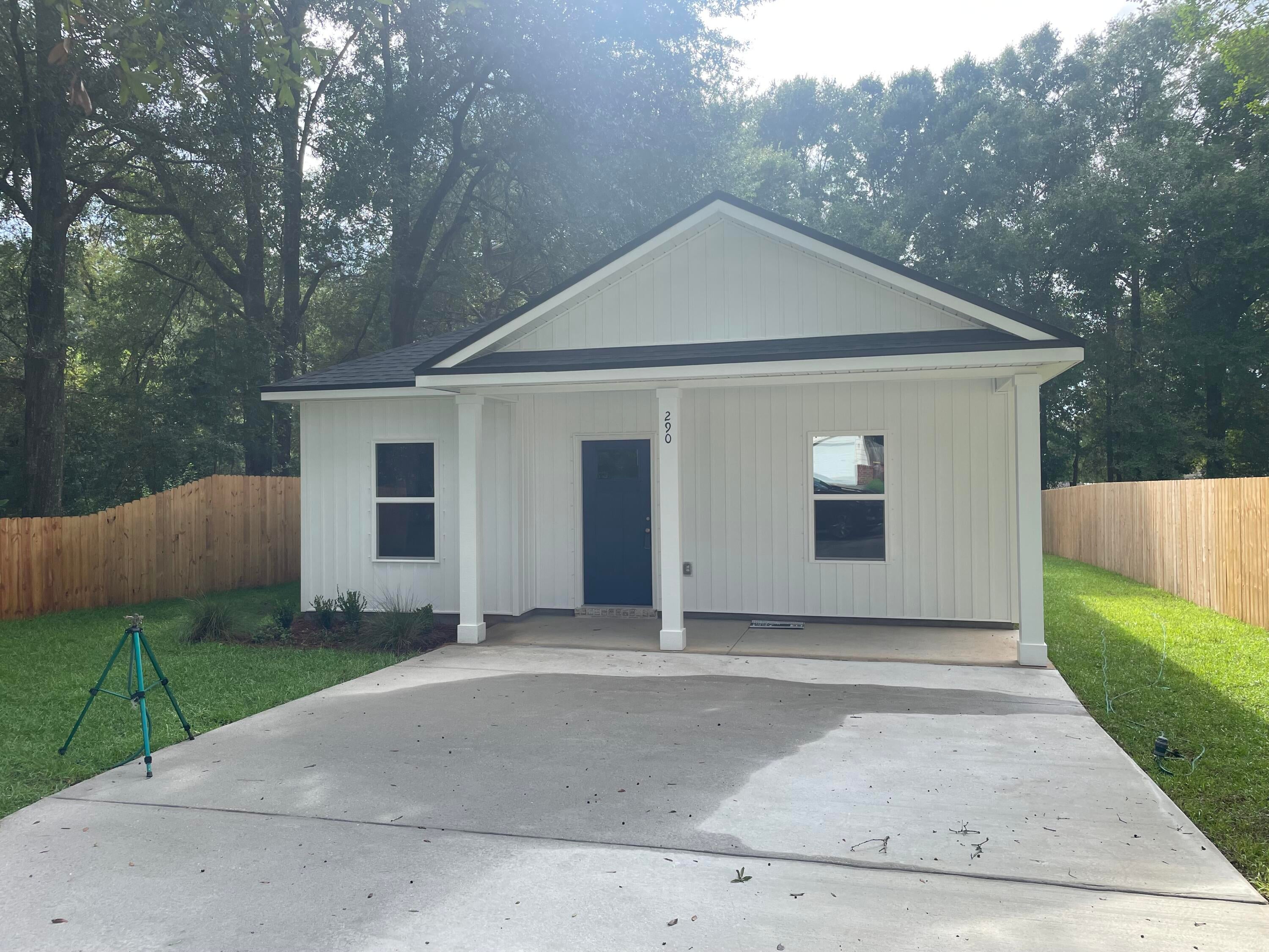 READY END OF AUGUST - BUDGET FRIENDLY with $12,000 FLEX CASH. MUST CLOSE BY AUGUST 31, 2026.  All packed into the small but mighty 'Rhett' floor plan. Front porch, rear patio and fully landscaped/fenced backyard. Open family/dining/kitchen area with recessed lighting, large breakfast bar, walk-in pantry, white shaker cabinets and quartz countertops.  Luxury vinyl plank flooring throughout, owner's suite has walk-in closet, full bath completed w/double vanities, and a standing shower.  All bedrooms have ceiling fans; laundry room conveniently located between 2 additional bedrooms. Conveniently located! Seller will contribute up to $12,000 towards buyers closing costs/prepaids/rate buydown (restrictions apply-call for details).