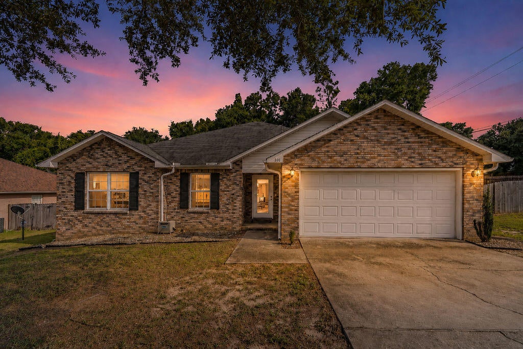 Welcome to 101 Conquest Ave, where comfort, space, and timeless curb appeal come together in one of Crestview's established neighborhoods. This well-maintained 3-bedroom, 2-bath brick home offers over 2,000 square feet of thoughtfully designed living space, providing plenty of room for both everyday living and entertaining.

Step inside to find a spacious floor plan featuring multiple living areas, generous-sized bedrooms, and an abundance of natural light throughout. The functional kitchen offers ample cabinet and counter space, making meal preparation a breeze while overlooking the main living areas.

The primary suite provides a relaxing retreat with an en-suite bath, while the additional bedrooms offer flexibility for family, guests, or a home office. Outside, you'll enjoy a large 0.33-acre lot with plenty of room for outdoor activities, gardening, or simply relaxing in your private backyard. The attached two-car garage adds convenience and extra storage.

Located just minutes from schools, shopping, dining, and military bases, this home combines peaceful neighborhood living with easy access to everything Crestview has to offer. Whether you're a first-time homebuyer, growing family, or looking to downsize without sacrificing space, 101 Conquest Ave is ready to welcome you home.