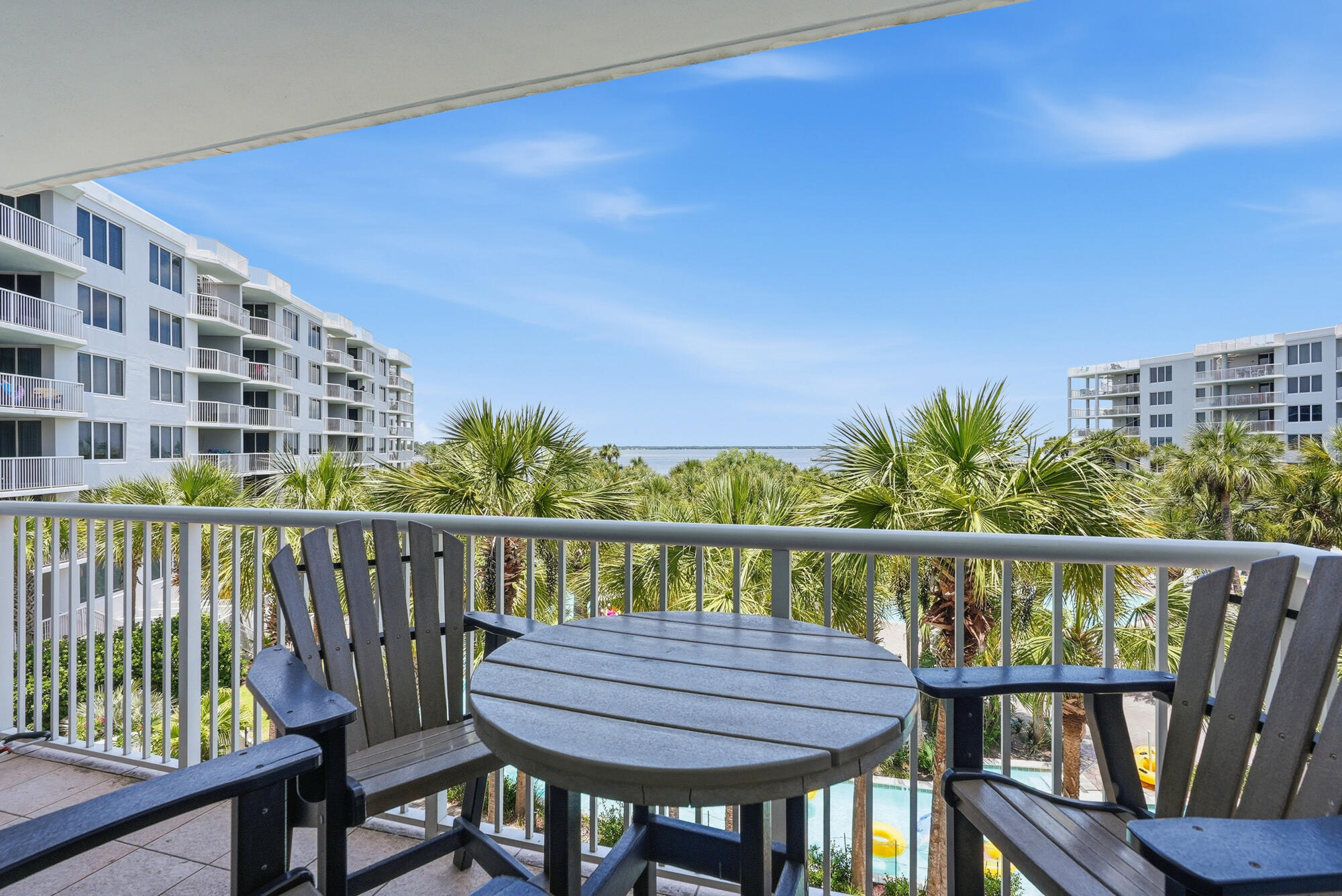 Welcome to Pelican 404 in Destin West! This 1 bedroom with a bunk room condo features brand new appliances, new washer/dryer and a spacious living room with a private balcony that overlooks the lazy river, pool, and Choctawhatchee Bay! The Destin West Resort is both Bayside and Gulfside with a pedestrian bridge connecting over Highway 98. Rental income for 2025 was $52,246!