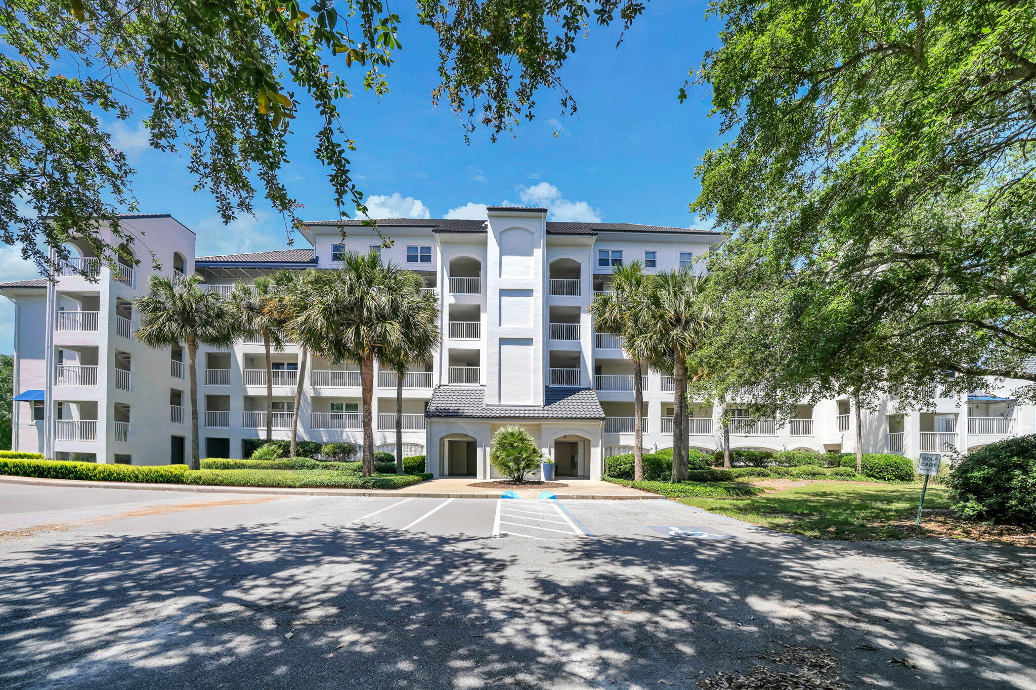 If you are looking for a million dollar view without a million dollar price tag you just found it. This 3rd floor unit in the totally renovated Players Club building has spectacular, expansive views of the Choctawhatchee Bay and Links Golf Course.  Sitting on the ninth tee box you can watch the golfers tee off as you view the boats and fishermen go by.  The deck is a great place to enjoy a cup of morning coffee and an enjoyable way to end the day with a refreshing beverage. The open floor plan makes entertaining fun and enjoyable.  Great bay views can be seen from the large bay window in the master bedroom.  This unit comes completely furnished including all dishes and kitchenware. There is garage parking where each unit has one assigned space. A storage cage is located in the garage which is convenient for all of your beach chairs and bikes. A community pool is just steps away and is only shared by one other neighborhood. This is the perfect location for your family or a great rental opportunity.