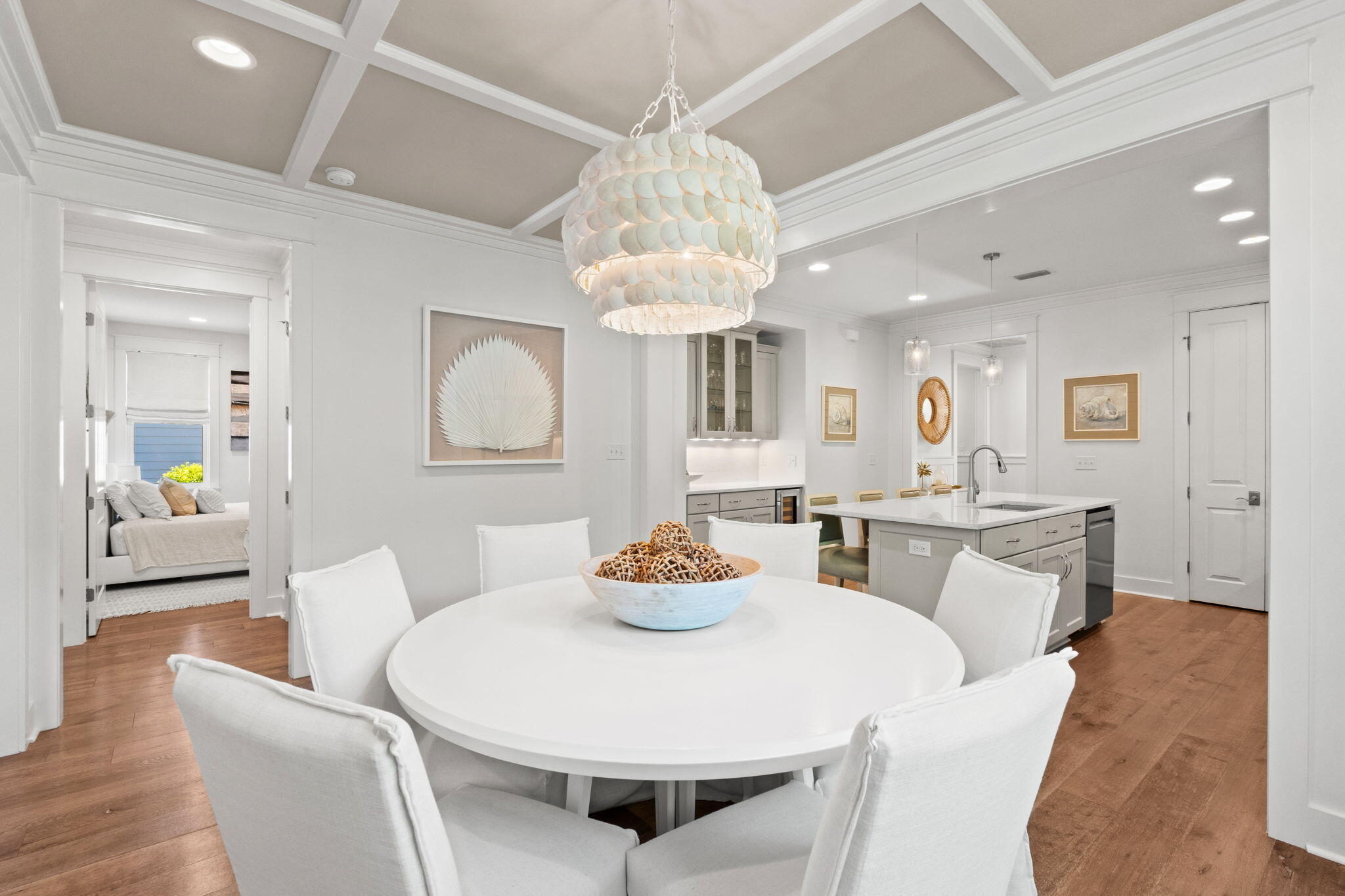 **Under Contract Accepting Backup Offers**
 Welcome to refined coastal living in this turnkey, designer-finished retreat in Watersound Origins. This beautifully appointed Huff home blends timeless coastal style with elevated finishes, custom details, and a private outdoor oasis. Select designer furnishings are available, offering a seamless turnkey opportunity. Meticulously maintained, the residence is ready for effortless Florida living--just minutes from the beaches of 30A.

Nestled in a serene section of the neighborhood with charming gravel pathways that lead to community amenities, this thoughtfully designed and carefully maintained Huff home offers abundant privacy, ample natural light, an open floor plan, and high-end finishes throughout.

Featuring three spacious bedrooms with generous closets and three full baths, this home is designed for both comfort and functionality. The inviting living, dining and bedroom areas are
enhanced by ten-foot ceilings, rich hardwood flooring, custom wood ceiling details, and shiplap
accents that create a warm yet elevated coastal aesthetic. At the heart of the home, the chef's
kitchen showcases Cambria quartz countertops and backsplash, along with a seamless flow into
the main living space--perfect for everyday living and effortless entertaining. The spacious
primary suite serves as a serene retreat, featuring a wood ceiling that adds warmth and a sense of
luxury and relation, complemented by a spa-like bath and ample closet space. Additional
highlights include a remodeled laundry room and a garage with built-in cabinetry for added
storage and organization.
Step outside to enjoy a beautifully designed outdoor living space featuring a serene screened
porch, an expanded paver patio, and a lushly landscaped yard--creating a private and inviting
setting ideal for relaxing or entertaining guests.
Watersound Origins is renowned for its picturesque surroundings, world-class amenities, and
unmatched sense of community. Residents enjoy access to a par-3 golf course, kayaking and
paddleboarding in Lake Powell, a resort-style pool, tennis and pickleball courts, a state-of-the-art
fitness center, scenic walking and biking trails, and a vibrant Village Commons with regular
community events. Just a short bike ride or drive to the pristine beaches of 30A and the Gulf of
Mexico, this location offers the perfect blend of tranquility, convenience, and coastal lifestyle.
This exceptional home presents a rare opportunity to own in one of the area's most desirable
communities--where luxury finishes, thoughtful design, and an unparalleled lifestyle come together seamlessly.