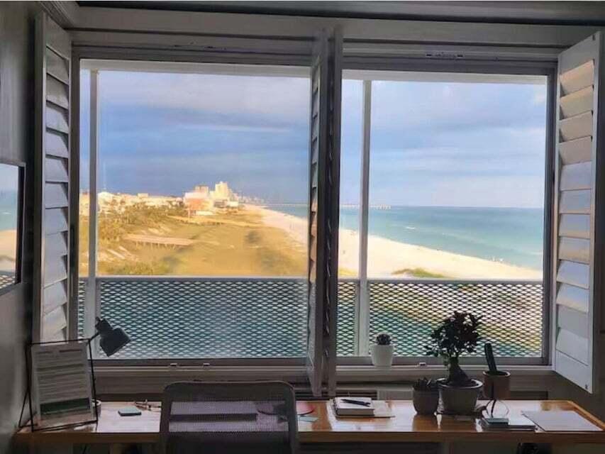 Iconic beachfront studio condo with stunning, unobstructed Gulf of Mexico views from the 4th floor. This 330 sq. ft. unit offers direct Gulf frontage--step outside and you're just feet from the water. Features include elevator-access, full kitchen with full-size refrigerator, oven, and microwave, exposed painted concrete ceilings, and Bahama shutters showcasing breathtaking east-facing sunrises. The building amenities include a large gulf-front pool, expansive amenity decks, fitness room, beach volleyball courts, wireless internet, and on-site management. One parking space included. Excellent short-term rental opportunity generating approximately $30,000 annually, with HOA covering all utilities, insurance (including flood and hurricane), maintenance, internet, amenities, and management. Ideally located near shopping, dining, entertainment, Pier Park, and Gulf World--yet situated on an uncrowded stretch of beach overlooking Bid-A-Wee Public Park with no future development. FINANCING OPTIONS AVAILABLE FOR QUALIFIED BUYERS!
