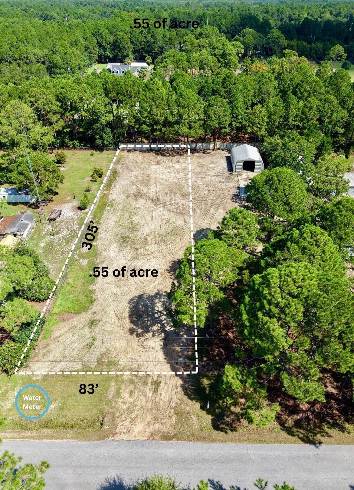 CLEARED .56-ACRE BUILDABLE LOT IN NAVARRE -- READY TO BUILD!

Cleared and ready for construction, this approximately .56-acre lot offers a straightforward opportunity to build in Navarre. The property is Flood Zone X, has no wetlands, and has a water meter already installed. City sewer is available, and the lot has established road frontage and access.

The site has already been cleared, so there is no major clearing or dirt pad work needed before beginning construction. Bring your plans and get started.

Buyer to verify all building requirements, dimensions, utilities, setbacks and intended use with Santa Rosa County and applicable utility providers.

Additional Parcel Available: The owner also has the adjacent .56-acre lot available for purchase, offering the opportunity to acquire both parcels for approximately 1.1 acres total. Contact listing agent for details and pricing.