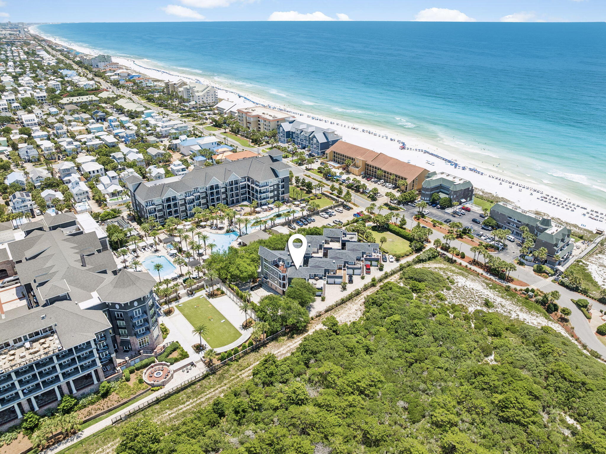 Properties like this don't come on the market very often. This combination of privacy, natural beauty, and unobstructed views looking out over the Henderson Beach State Park is incredibly hard to find and is something you truly have to experience in person.
The townhome offers 3 bedrooms, 3 bathrooms, a large deck that's perfect for enjoying sunsets, a 2-car garage, and four additional parking spaces for family and guests.
Owners also have the option to join the neighboring Henderson Beach Resort Club, with access to outstanding amenities including a fitness center, two resort-style family pools with lazy rivers, an adults-only pool, private beach access, an exclusive beach club, on-site dining, spa services, and more.
If you've been looking for a property with exceptional views, privacy, and access to resort amenities, this is a rare opportunity in one of Destin's most desirable locations.