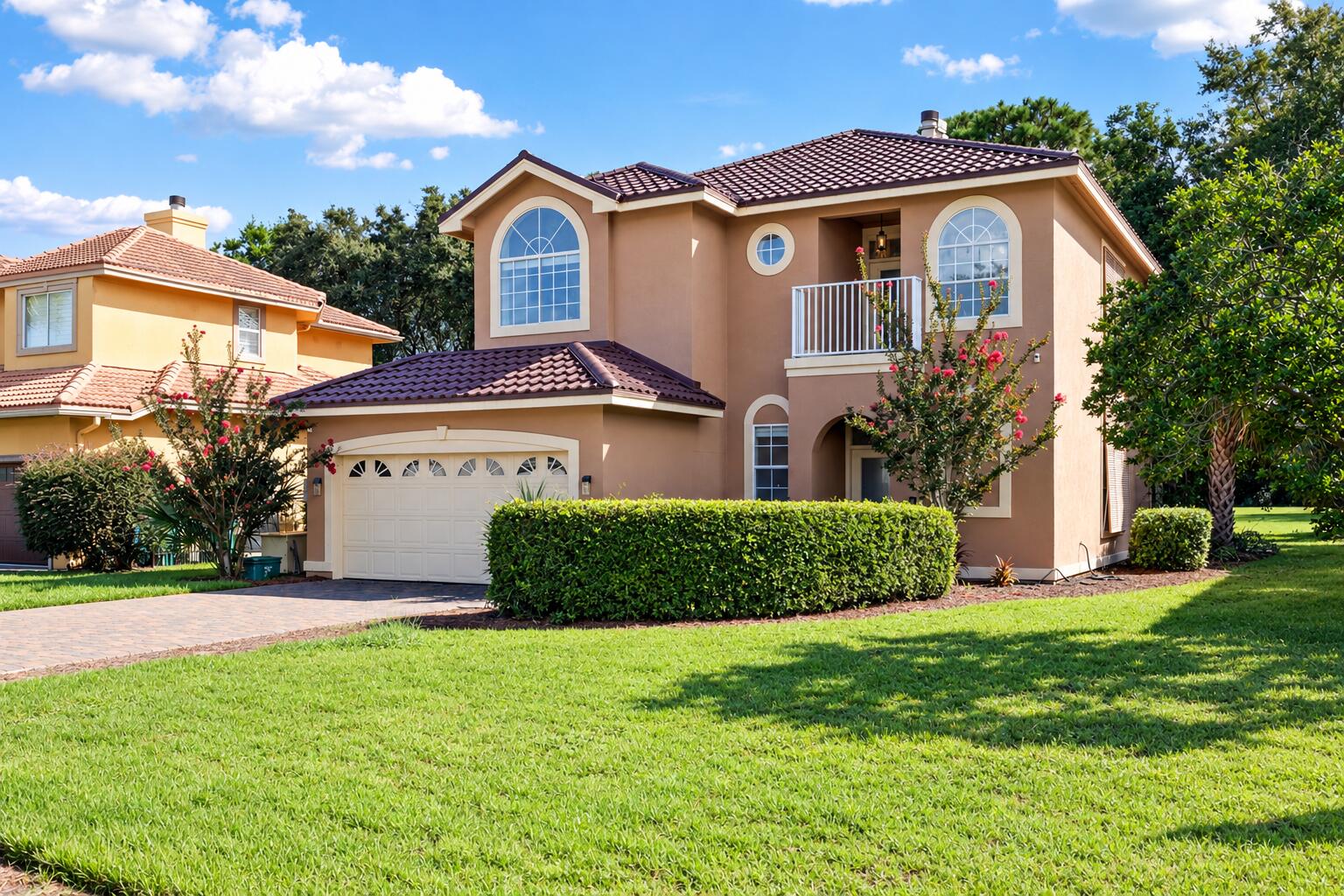 Tucked inside the gates of Emerald Bay Golf Club, this 3-bedroom, 3-bath residence delivers the outdoor living that defines Destin life. A private pool and covered lanai anchor the back of the home, framed by mature golf course landscape and glimpses of Choctawhatchee Bay beyond -- a rare combination at this price point.

Inside, roughly 1,984 SF is arranged for easy coastal living, with a light-filled main living area that opens to the pool deck and three full baths that make hosting guests effortless. Three bedrooms give you room for family, visitors, or a dedicated home office.

Emerald Bay is one of Destin's most established gated golf communities, wrapping a redesigned championship course along the shores of the bay. 
Residents enjoy the newly remodeled clubhouse, which features a fully stocked bar and restaurant offering a social hub for neighborhood gatherings and casual dining. Residents also get exclusive access to a spacious community swimming pool and two clay tennis courts.

Perfect location between Destin and the Beaches of South Walton, minutes to Destin Commons, Harbor Walk, world-class dining, and the sugar-white sand of the Gulf.

Low-maintenance lot. Roof was replaced in 2024. HVAC and Hot Water Heater  replaced in 2018 giving peace of mind on some bigger ticket items. Home is turnkey and a true Destin gem. 
Schedule your private tour today.